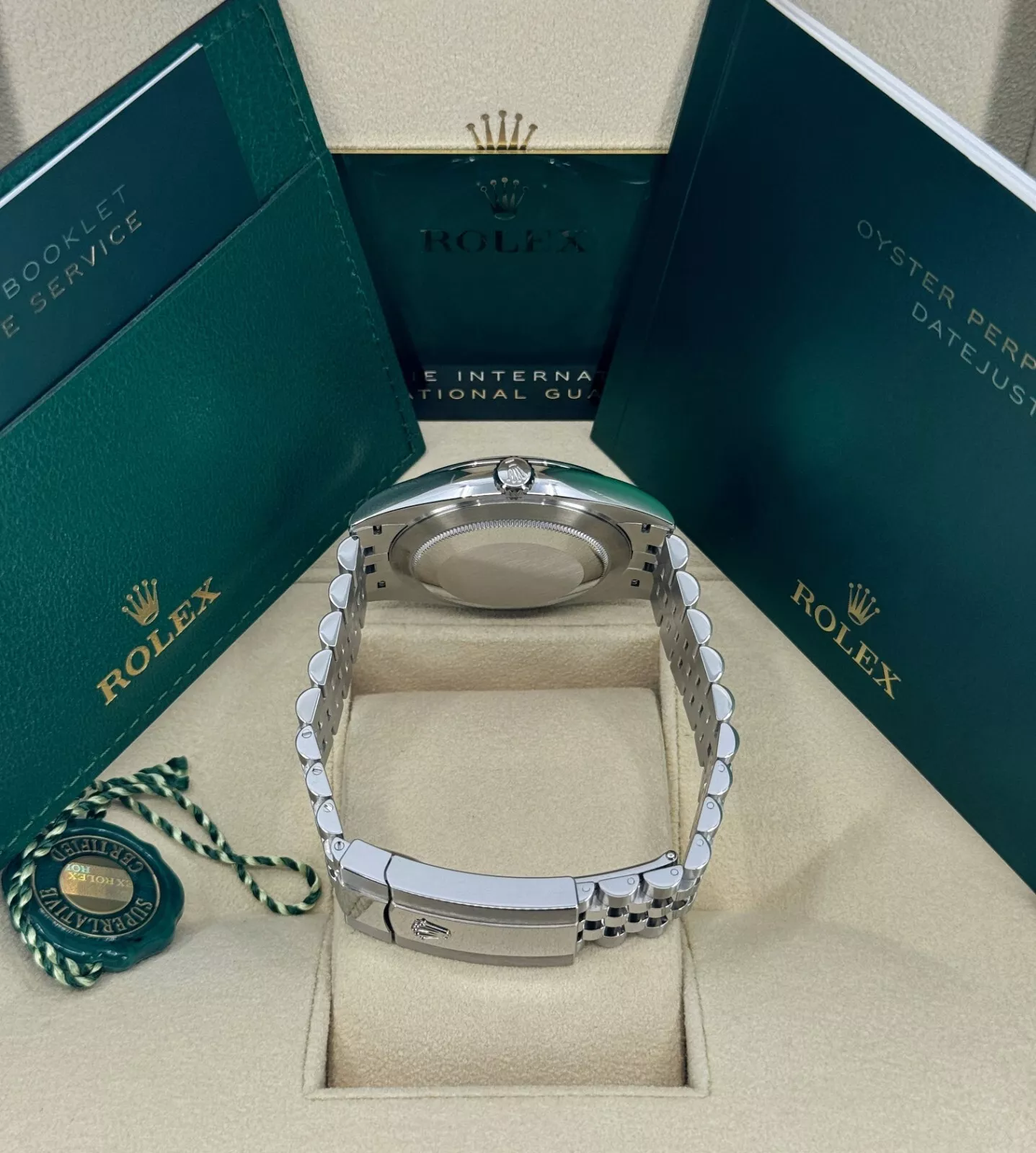 RLX Datejust 41mm 126300 Mint Green Dial Stainless Steel Oyster Bracelet Watch - LITELUX