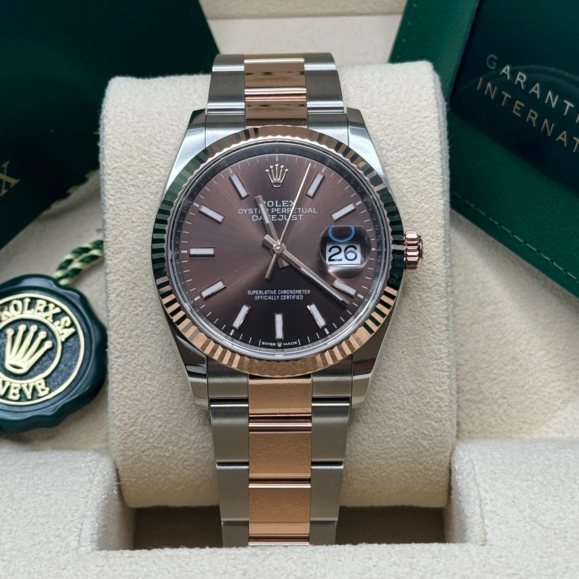 RLX Datejust 36mm 126231 Chocolate Dial Oyster Bracelet - LITELUX