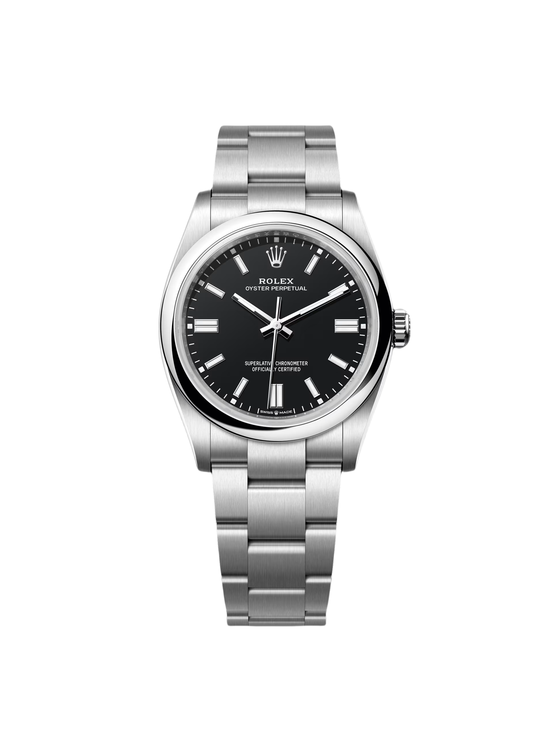 RLX Oyster Perpetual 36mm 126000-0014 Black Dial Oyster Stainless Steel Bracelet - LITELUX