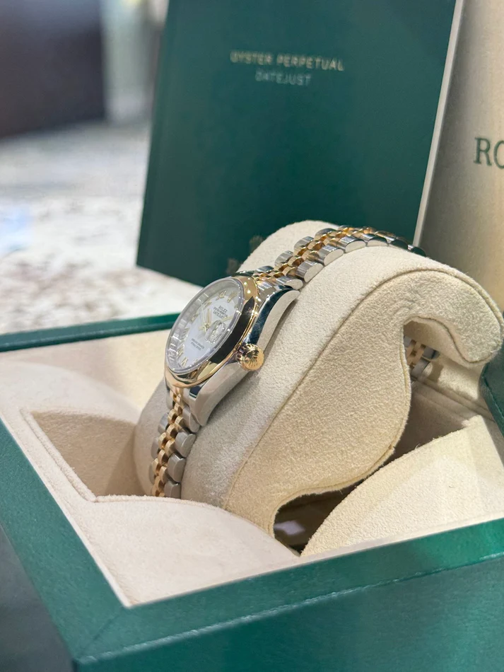 RLX Lady-Datejust 28mm 279163 White Roman Dial Oyster Bracelet - LITELUX