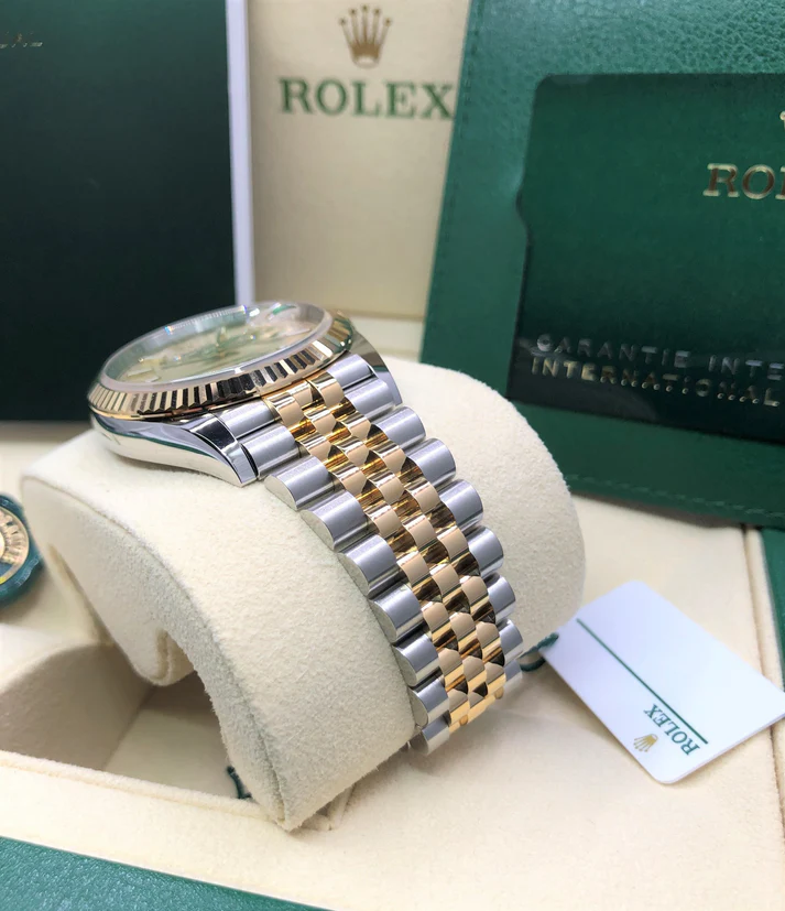 RLX Datejust 36mm 126233 Golden Palm Motif Dial Jubilee Bracelet Watch - LITELUX