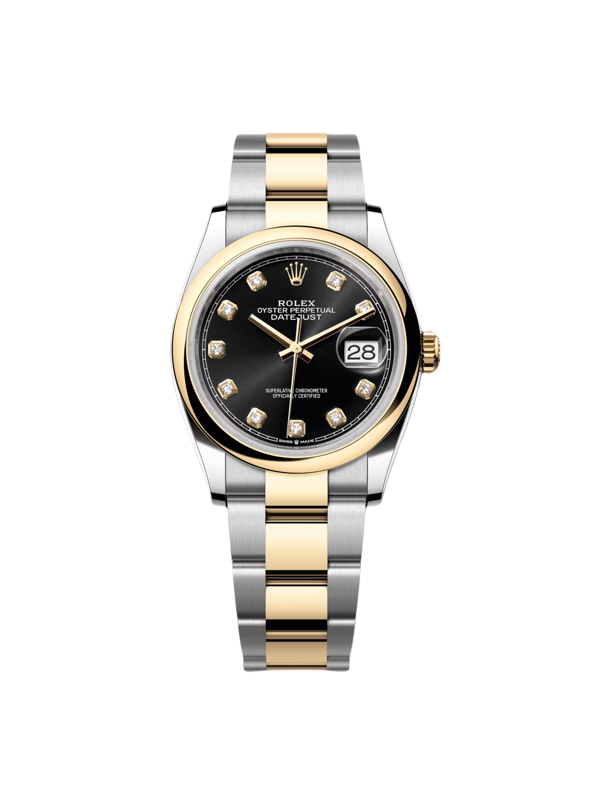 RLX Datejust 126203 Black Diamond Dial 36mm Domed Bezel - LITELUX