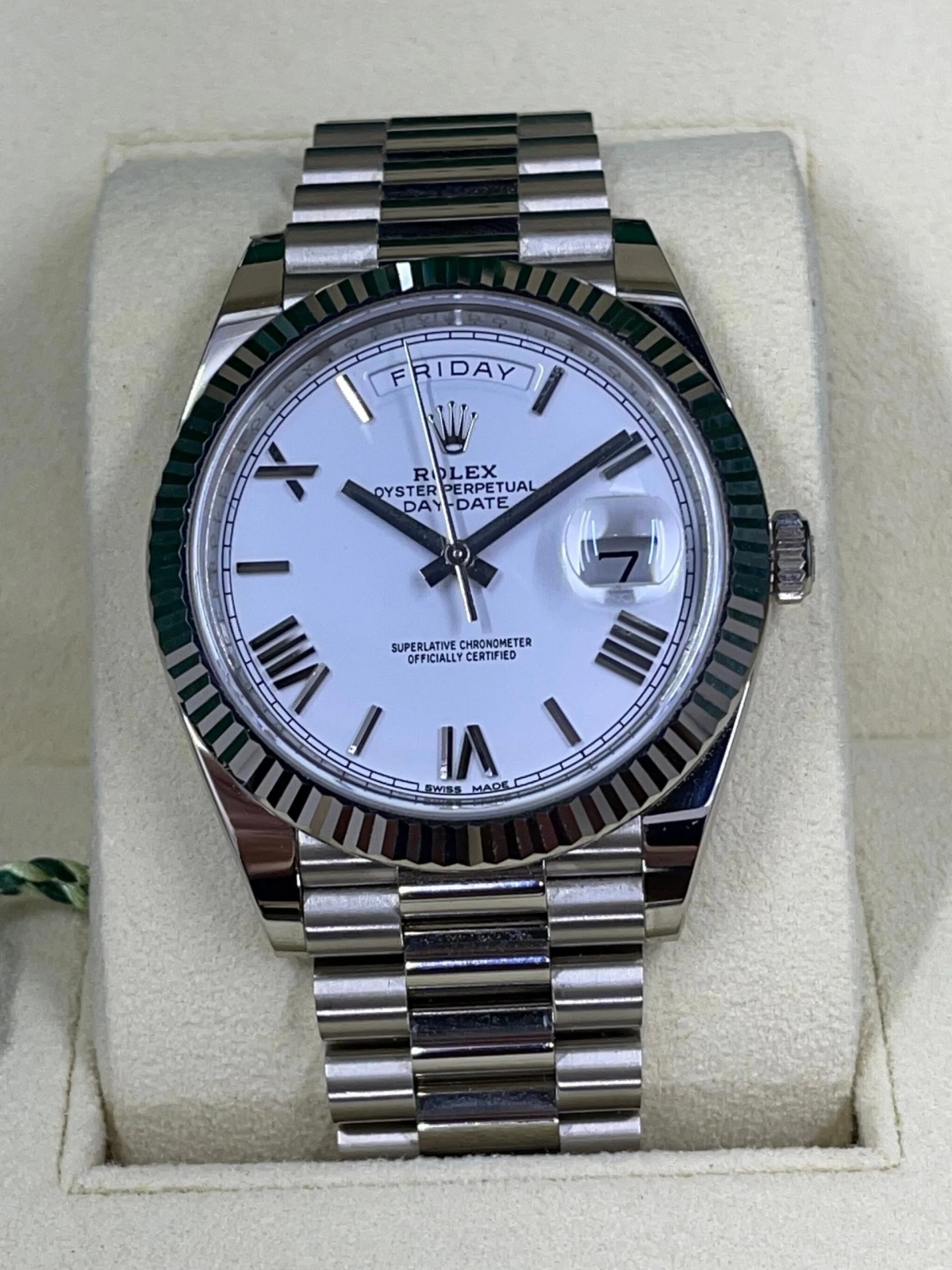 RLX Day-Date 228236-0010 White Roman Dial - LITELUX