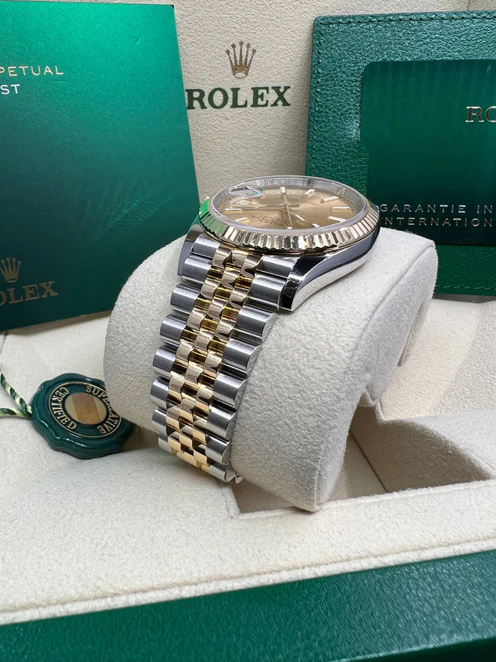 RLX Datejust 36mm 126233 Champagne Dial Jubilee Bracelet Watch - LITELUX