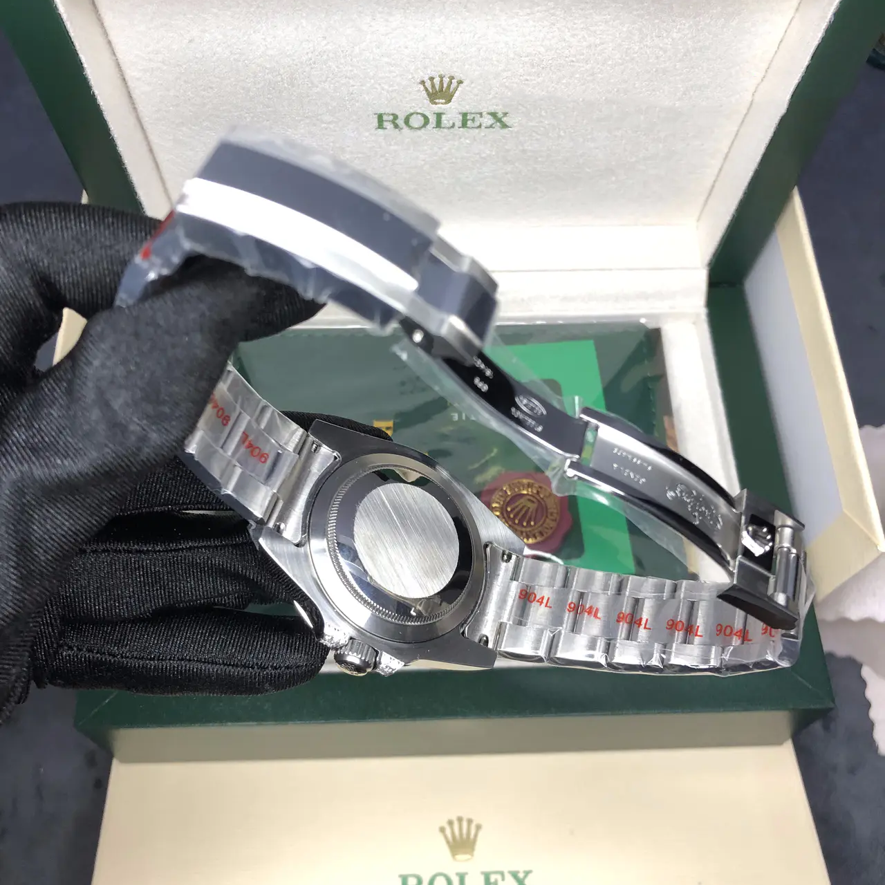 Rolex Submariner Silver Black Diamond 40mm - LITELUX