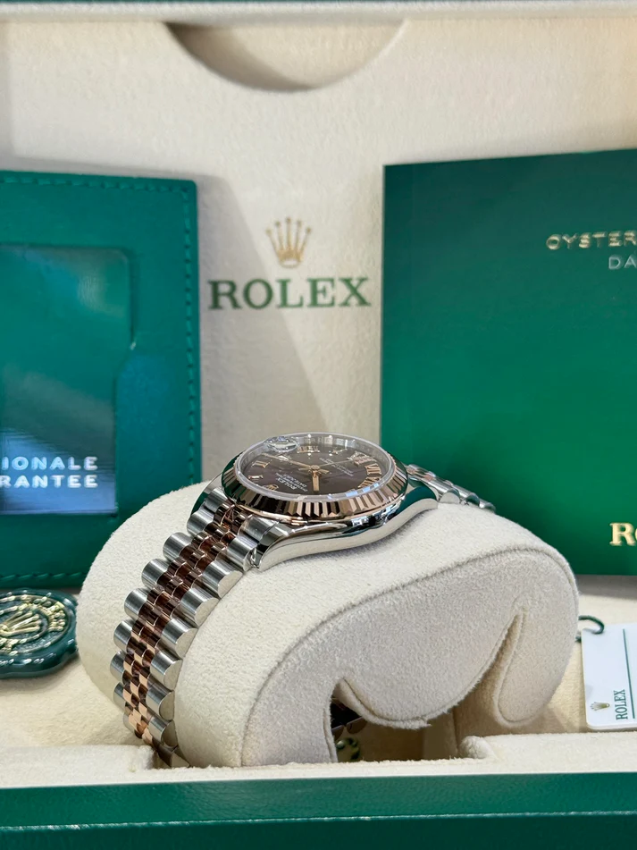 RLX Datejust m278271-0019/0020 Aubergine 31mm Dial Oyster Bracelet Watch - LITELUX
