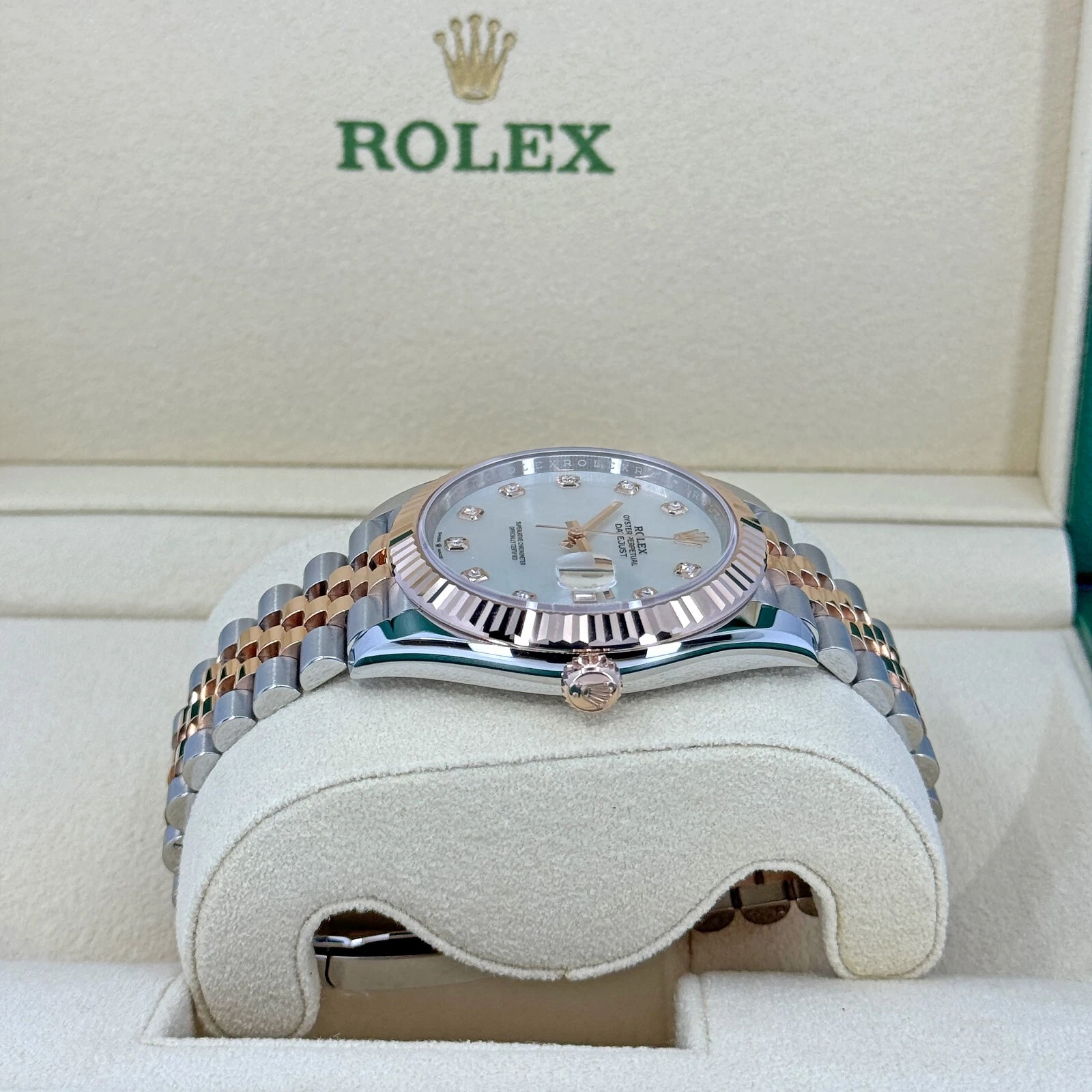 RLX Datejust 41mm 126331 MOP Diamond Jubilee Steel and Rose Gold Watch - LITELUX