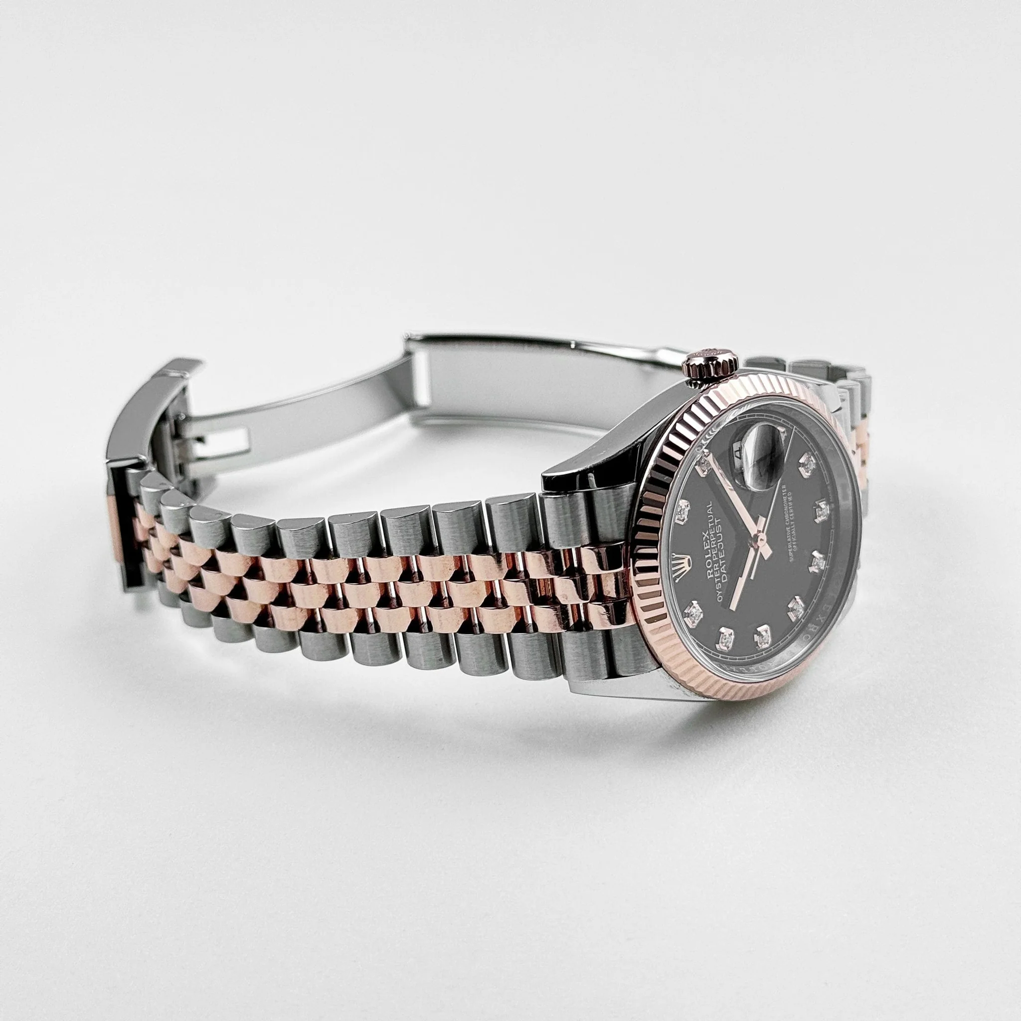 RLX Datejust 36mm 126201 Bright Black Dial Jubilee Bracelet Watch - LITELUX