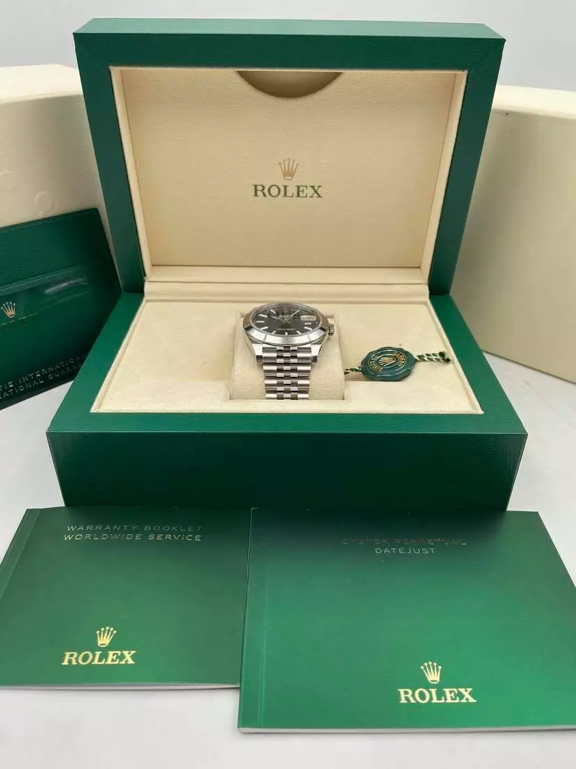RLX Datejust 41mm 126300 Blue Index Jubilee Stainless Steel Men’s Watch - LITELUX