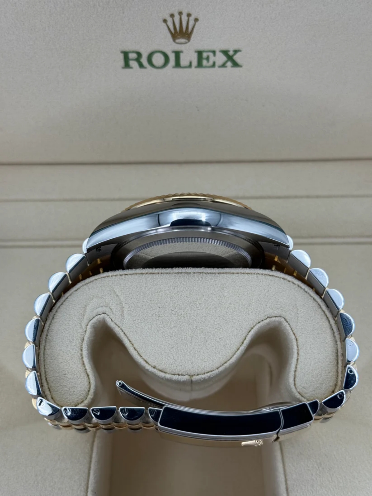 RLX Sky-Dweller 42mm 336933-0001 Two-Tone Yellow Gold Champagne Dial Oyster - LITELUX