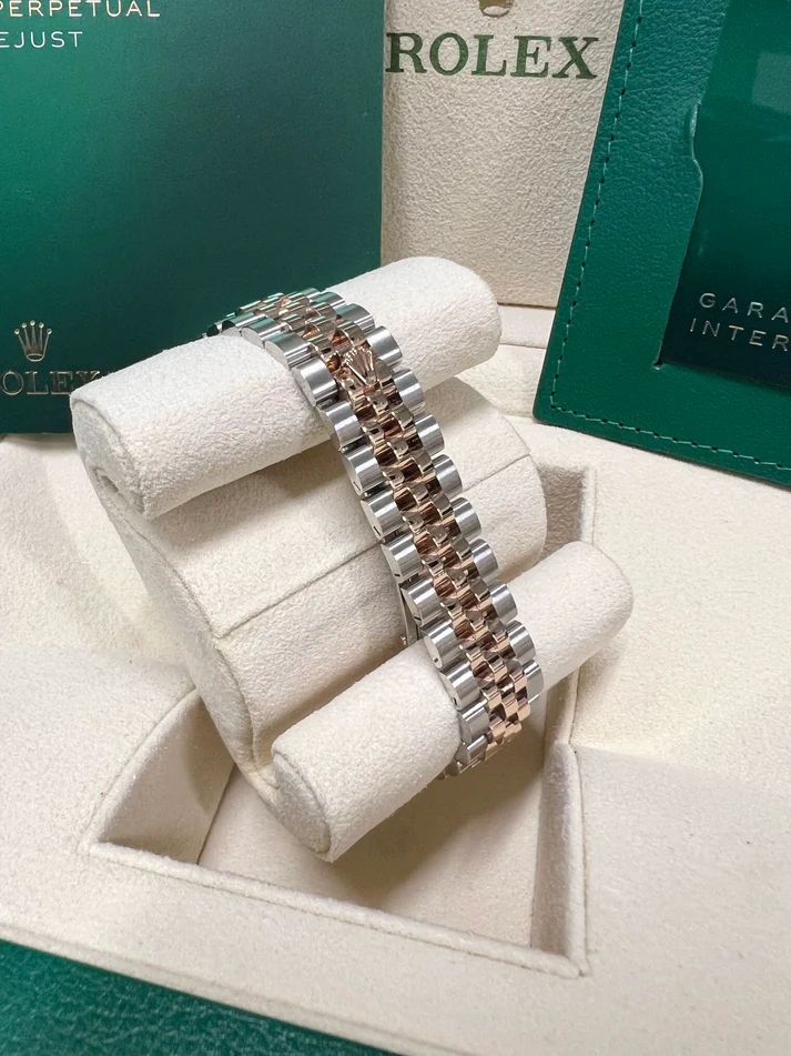 RLX Lady-Datejust 28mm 279171 White Roman Oyster Stainless Steel and Rose Gold - LITELUX