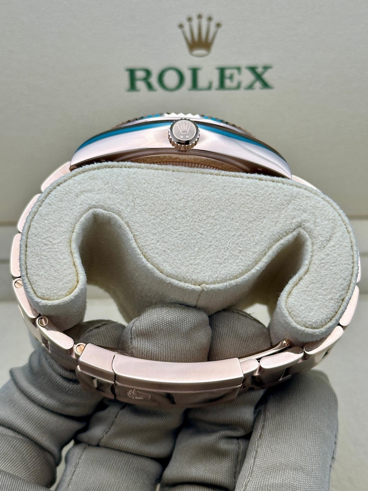 RLX Sky-Dweller 42mm 336935-0002 Rose Gold Chocolate Dial - LITELUX