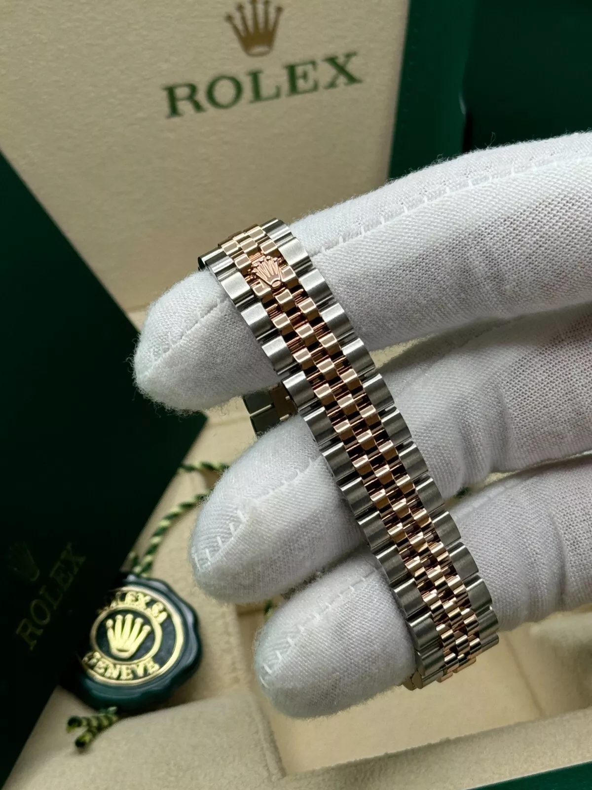 RLX Lady-Datejust 28mm 279171 Green Diamond Oyster Stainless Steel and Rose Gold - LITELUX