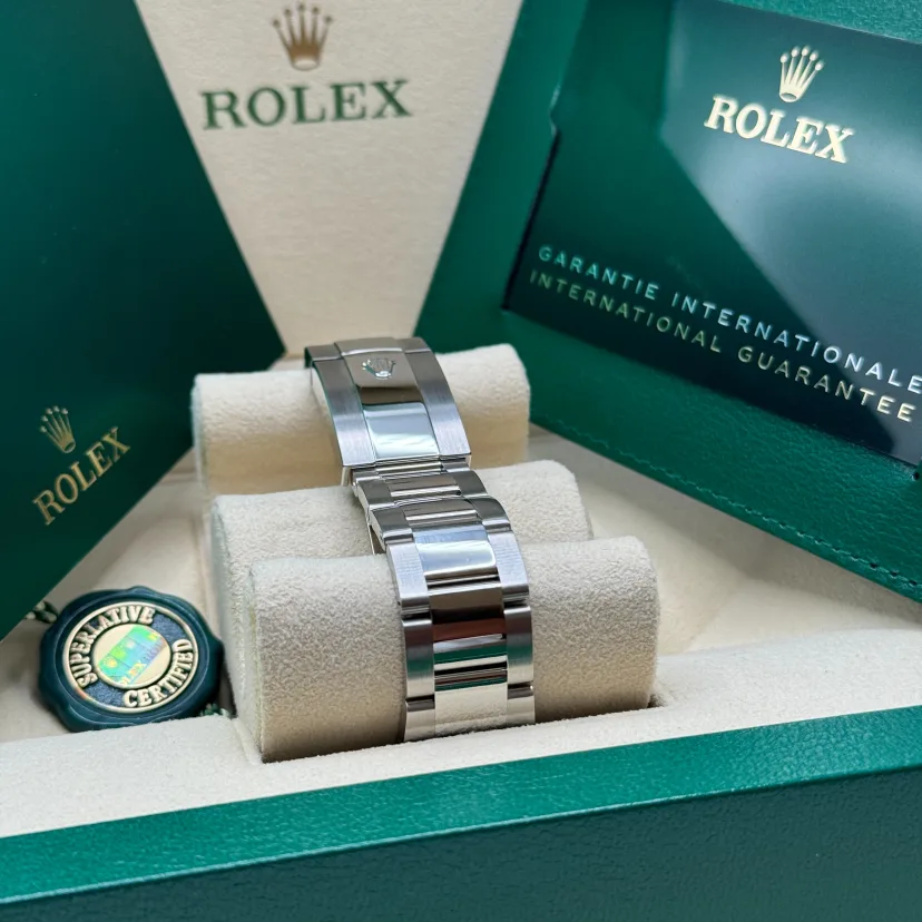 RLX Datejust 41mm 126300 Blue Roman Oyster Stainless Steel Watch - LITELUX