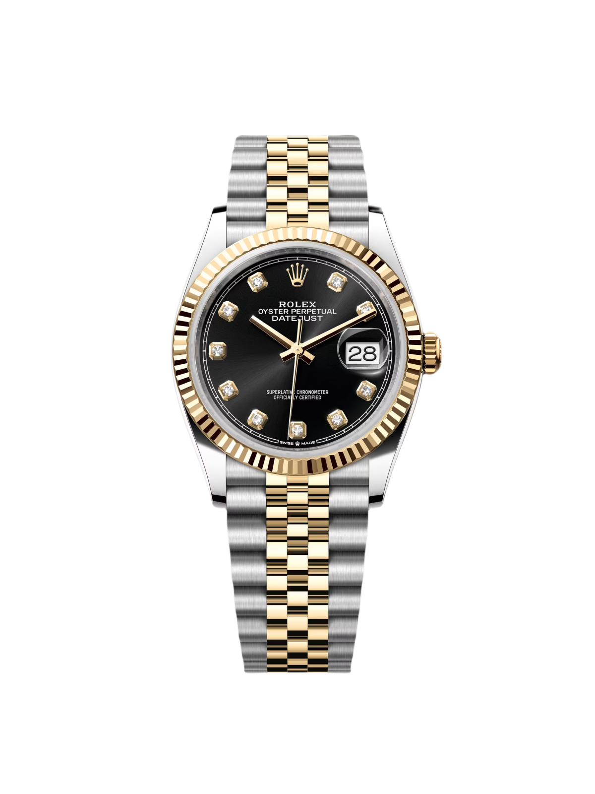 RLX Datejust 36mm 126233 Custom Black Dial Jubilee Bracelet Watch - LITELUX