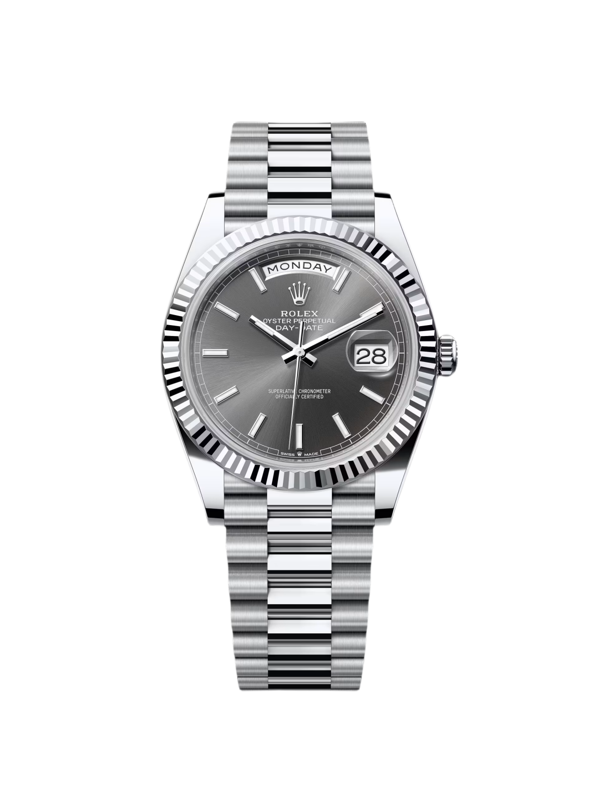 RLX Day-Date 40mm Slate Diamonds Dial 228236-0013 - LITELUX