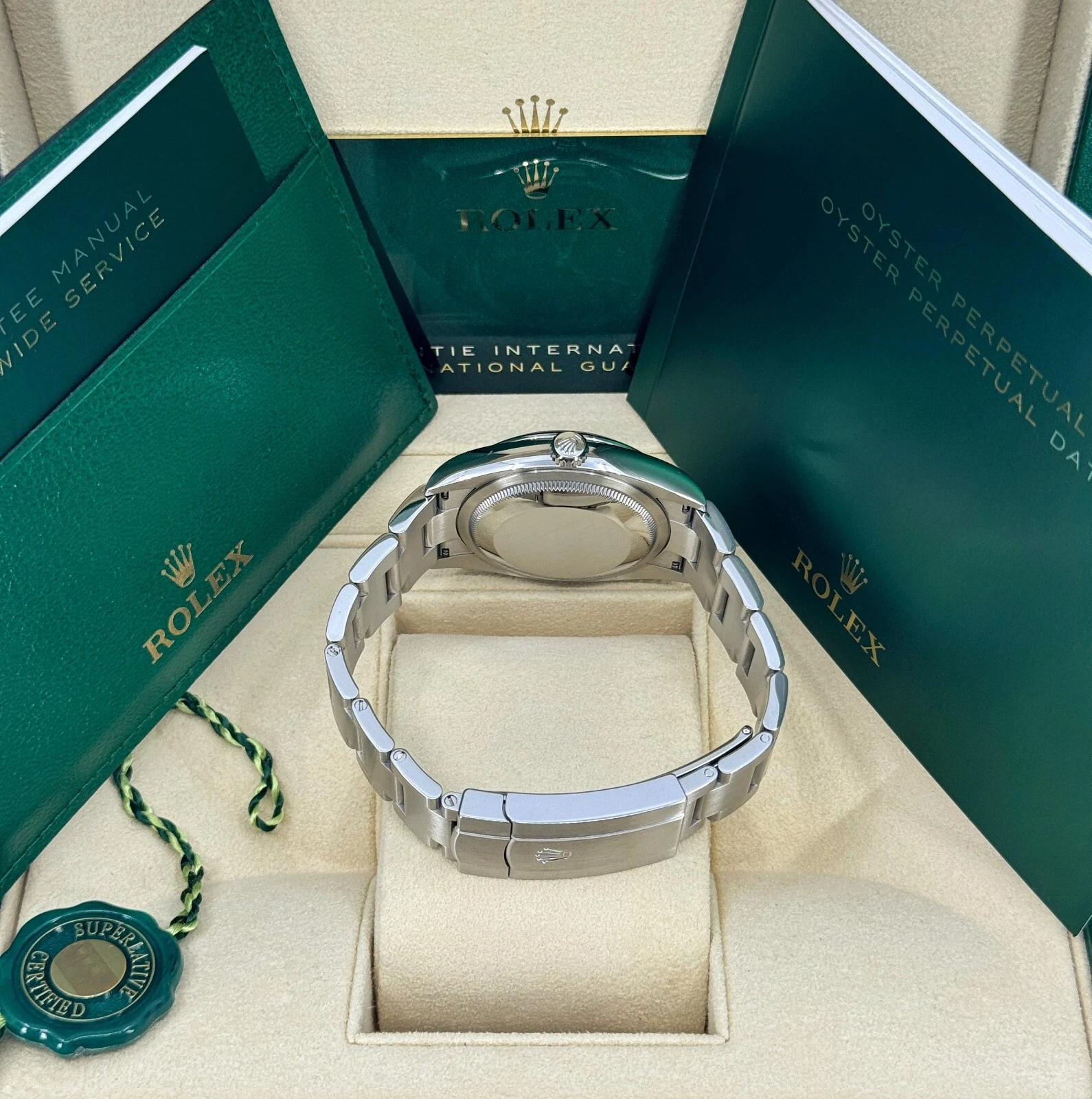RLX Oyster Perpetual 36mm 126000-0015 Blue Dial Stainless Steel Oyster Bracelet - LITELUX