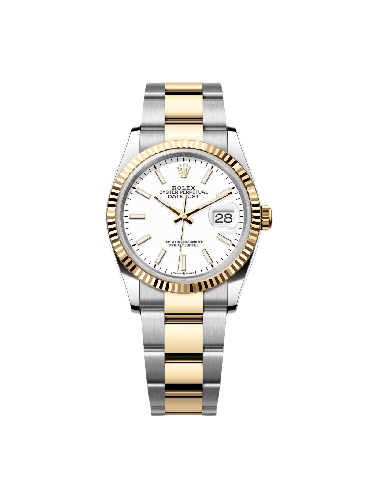 RLX Datejust 36mm 126233 White Index Dial Two-Tone Jubilee Bracelet Watch - LITELUX