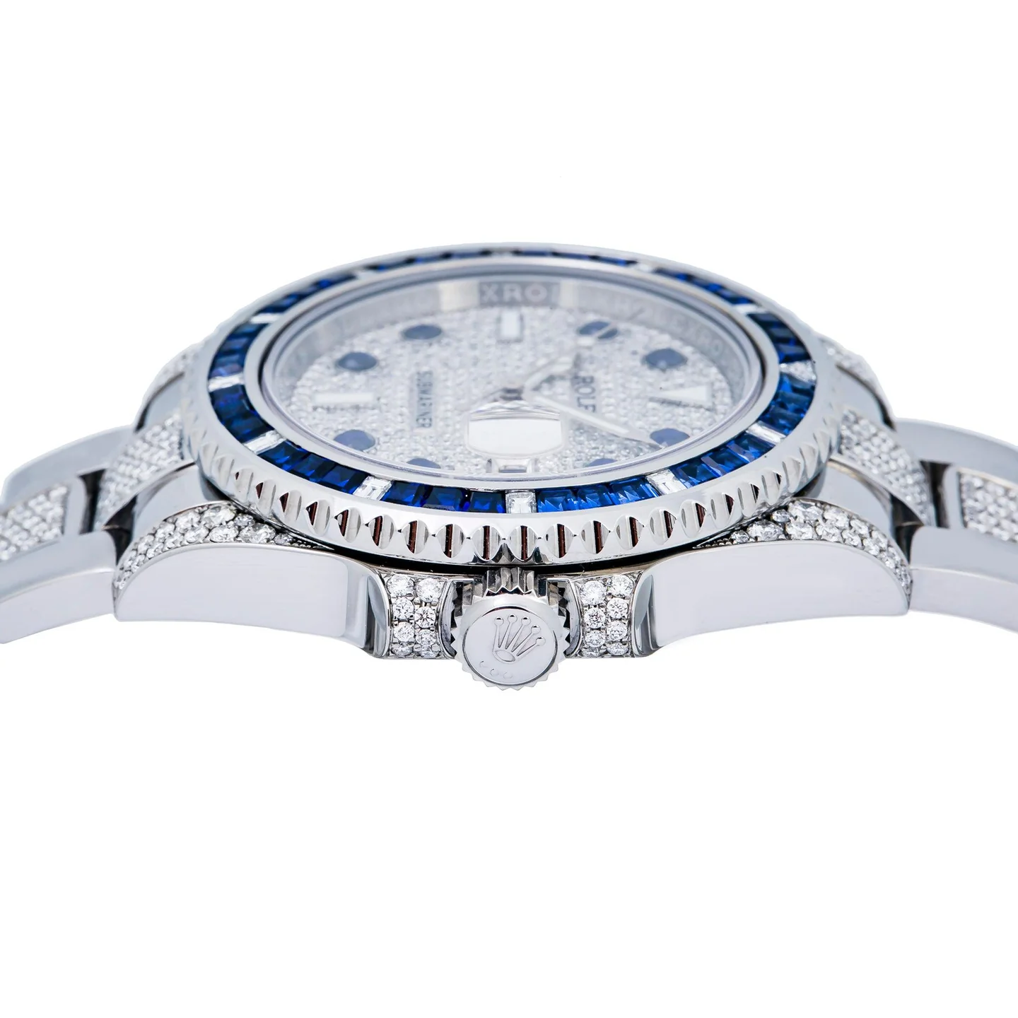 Rolex Submariner Date 116610 40MM Silver Diamond Dial With Stainless Steel Bracelet - LITELUX