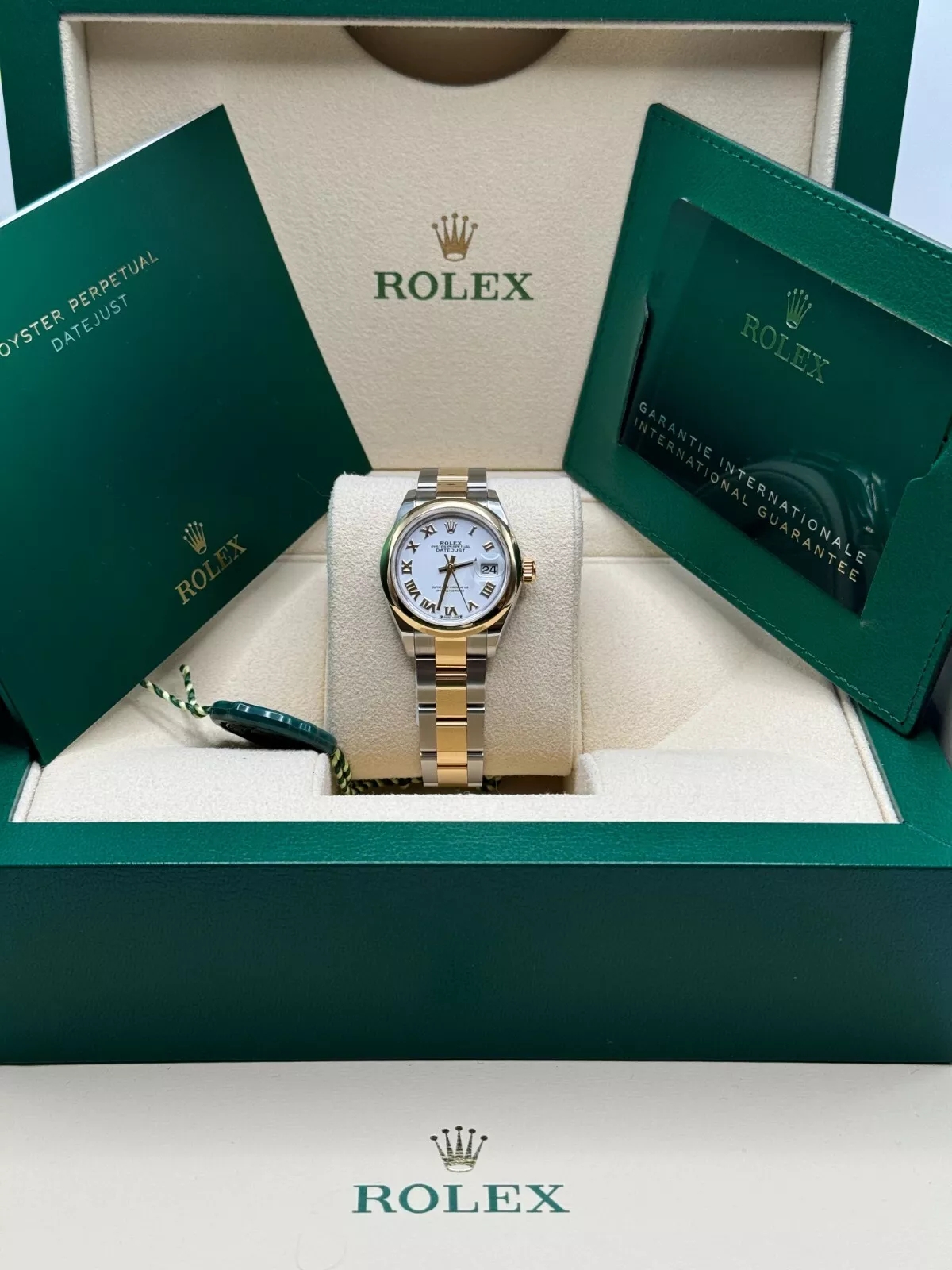RLX Lady-Datejust 28mm 279163 White Roman Dial Oyster Bracelet - LITELUX