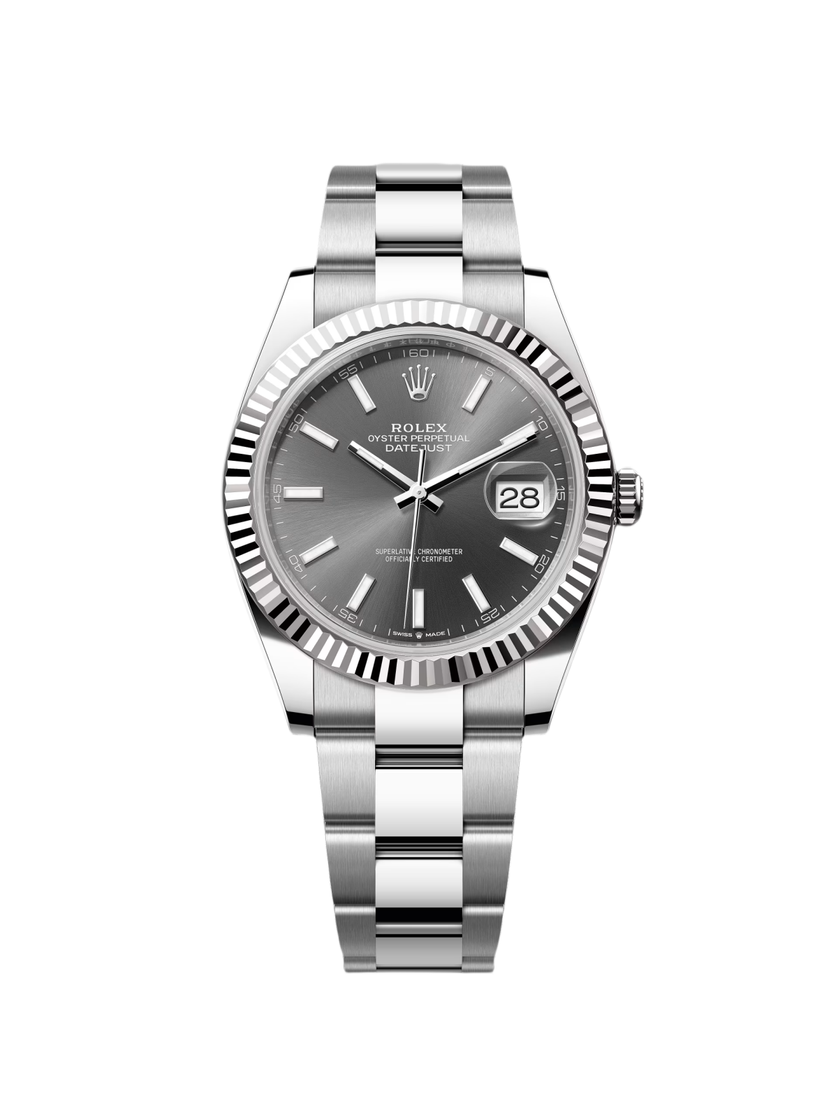 RLX Datejust 41mm 126334 Dark Rhodium Index Jubilee Stainless Steel - LITELUX