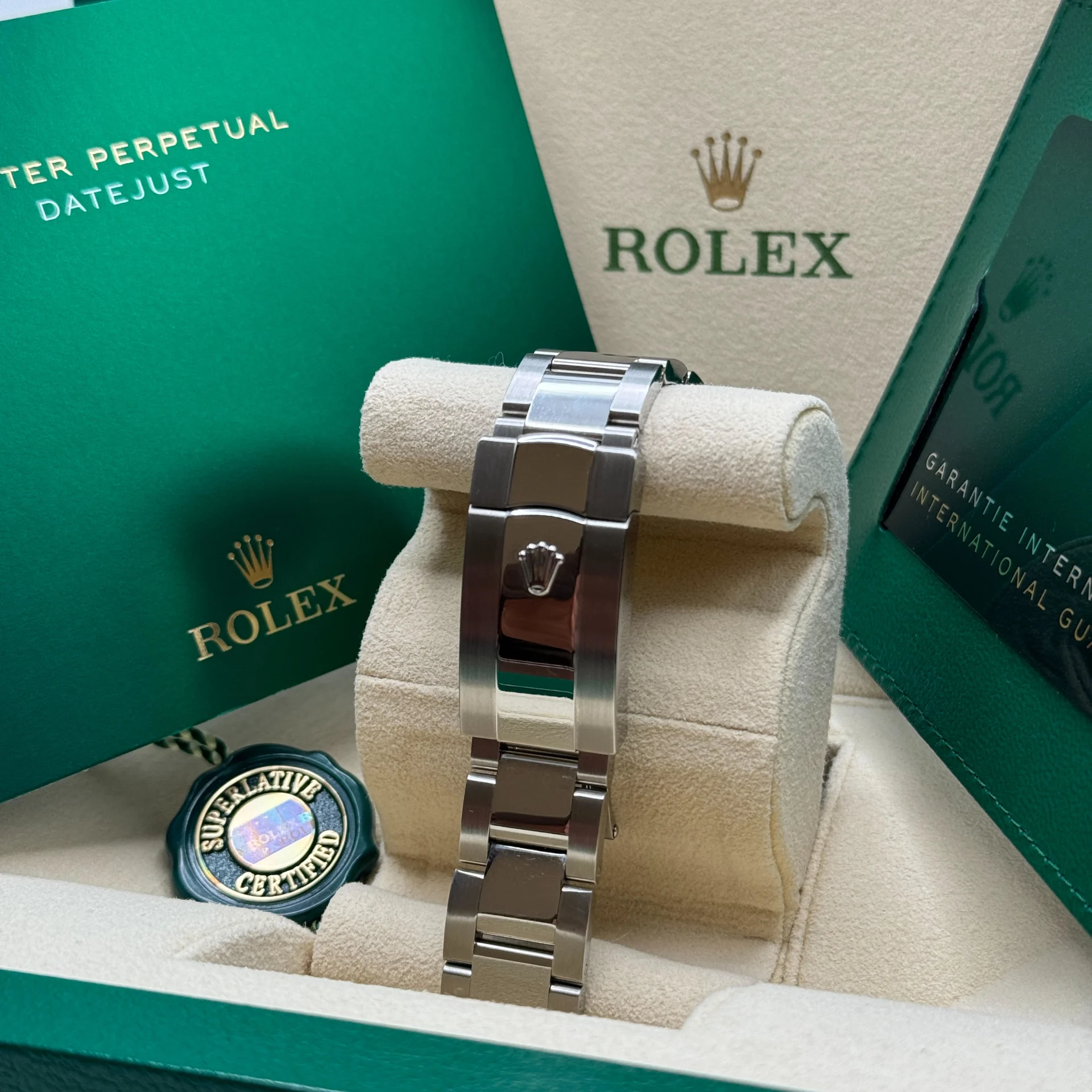 RLX Datejust 41mm 126300 Blue Roman Oyster Stainless Steel Watch - LITELUX