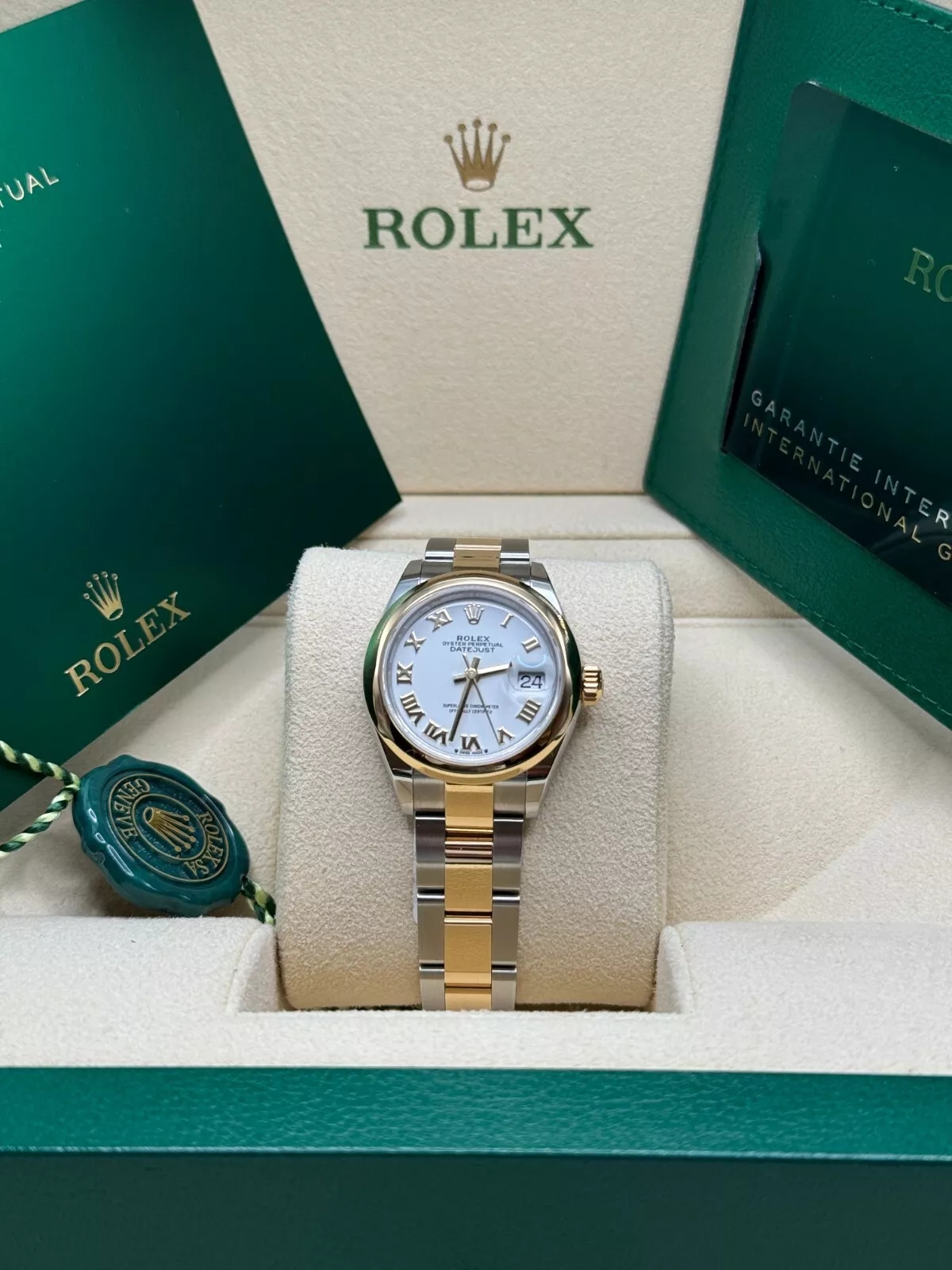 RLX Lady-Datejust 28mm 279163 White Roman Dial Oyster Bracelet - LITELUX