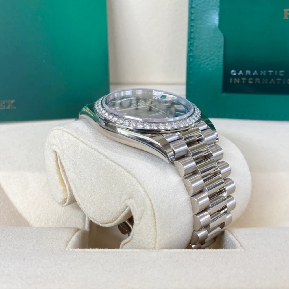 RLX Day-Date 40mm 228349RBR-0005 Bright Blue Dial President Bracelet - LITELUX