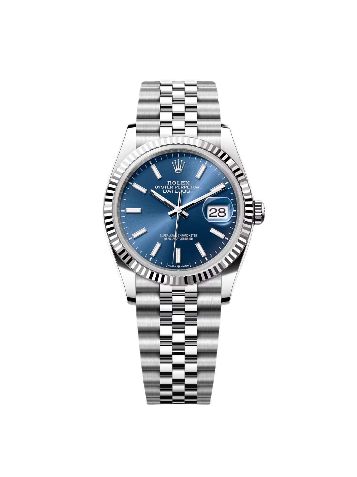 RLX Datejust 36mm 126234 Blue Index Dial 36mm Oyster Stainless Steel - LITELUX