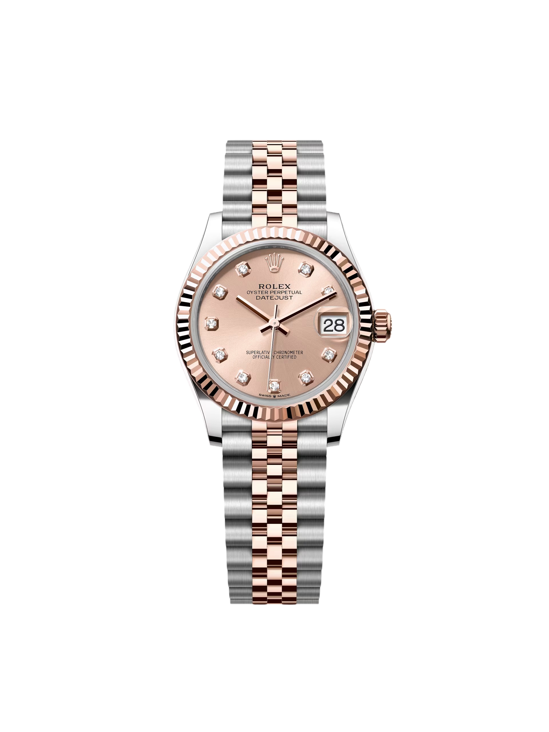 RLX Datejust m278271-0023/0024 Rose 31mm Dial Oyster Bracelet Watch - LITELUX