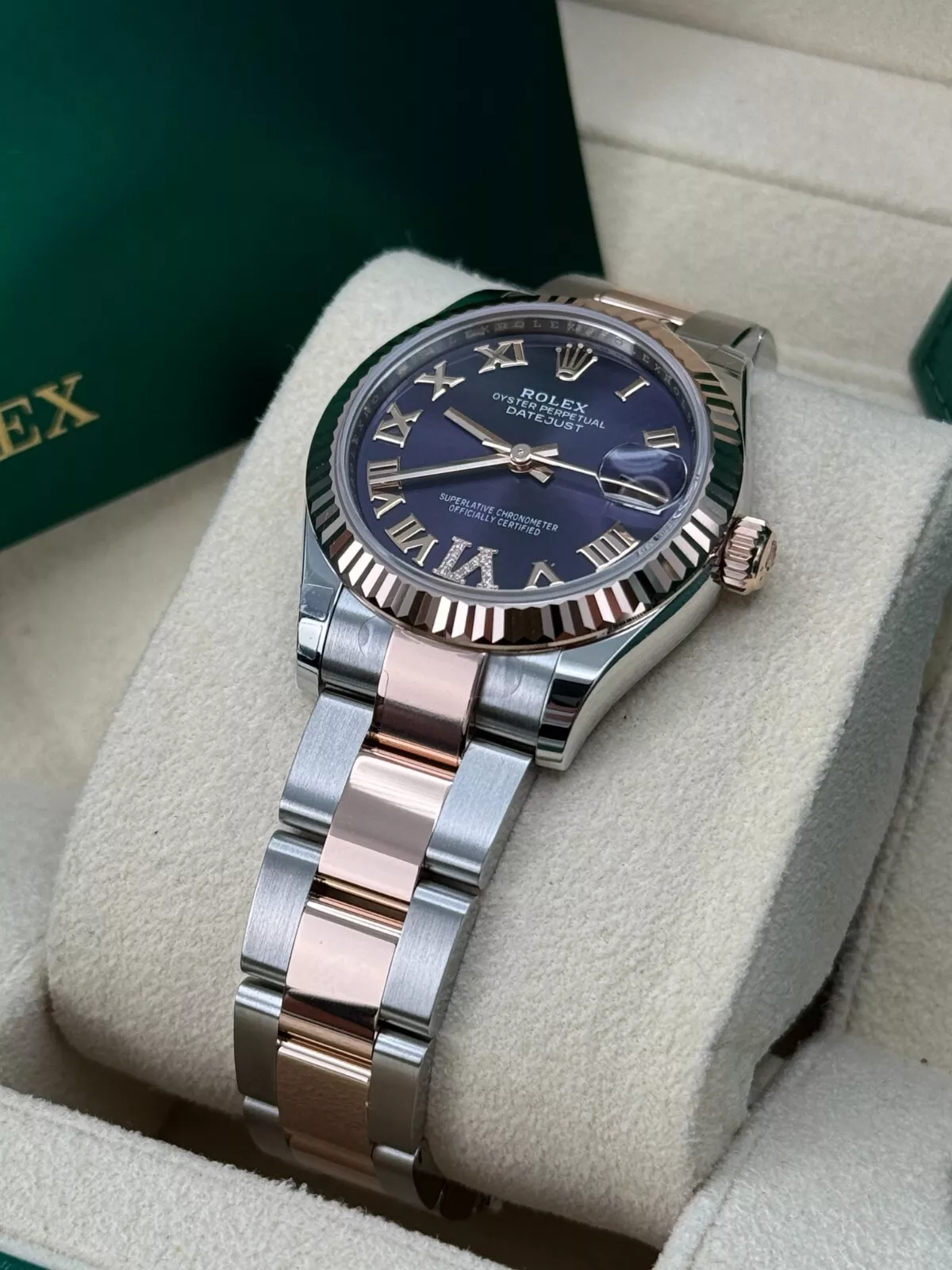 RLX Datejust m278271-0019/0020 Aubergine 31mm Dial Oyster Bracelet Watch - LITELUX