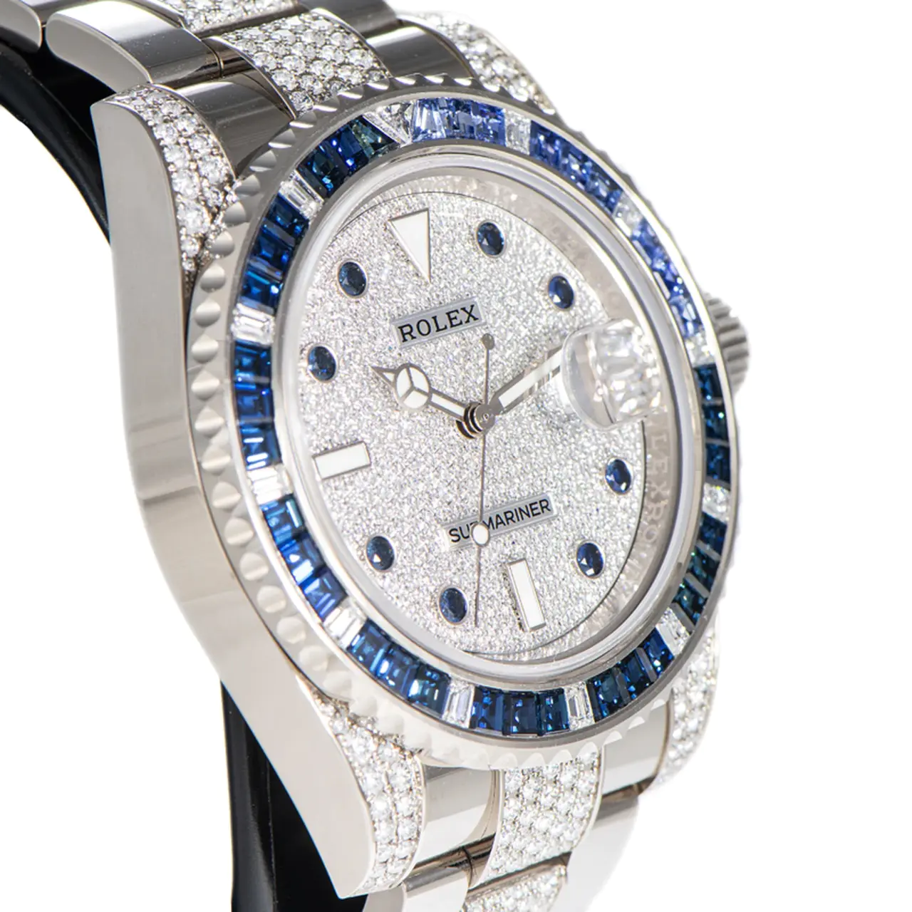 Rolex Submariner Date 40mm 116659SABR Blue Sapphire and Diamond Bezel Diamond Dial - LITELUX