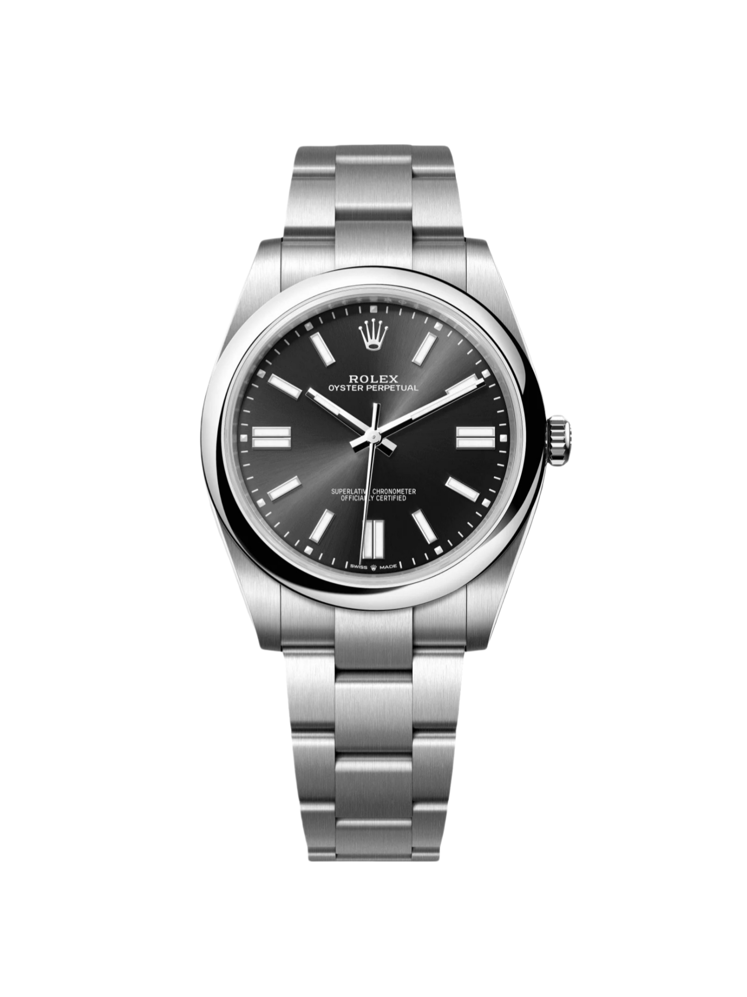 RLX Oyster-Perpetual 41mm 124300-0002 Stainless Steel Black Index Dial Watch - LITELUX