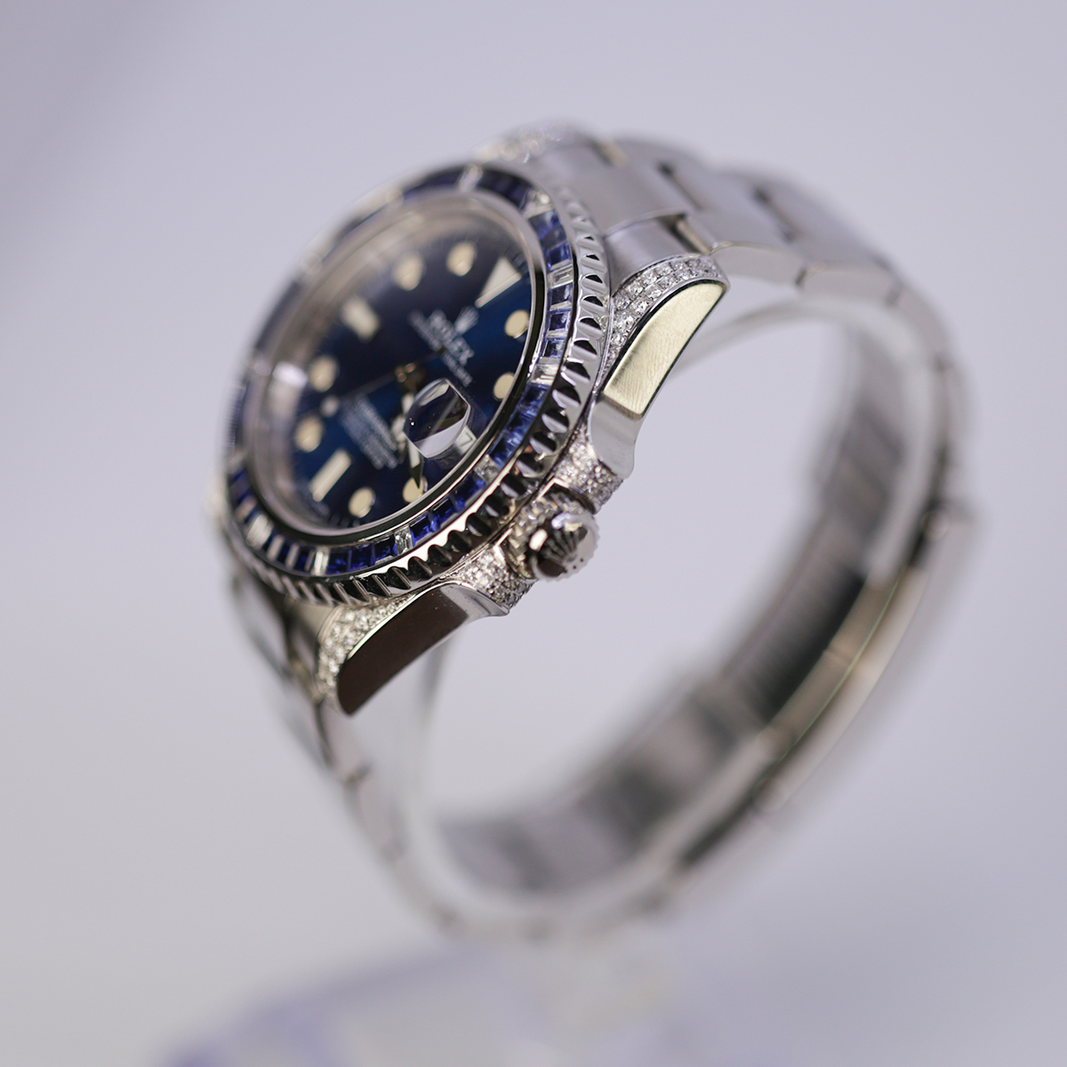 Rolex Submariner 40mm 116610LN Oyster Perpetual Date Aftermarket Dial, Diamond Bezel and Lugs Watch - LITELUX