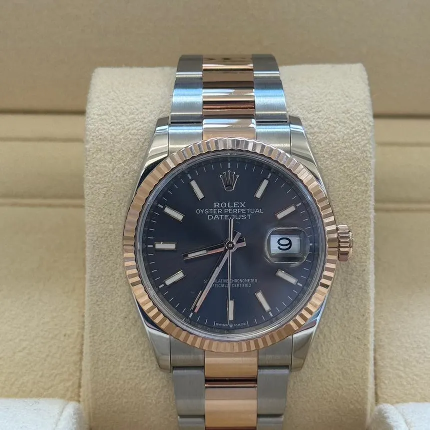 RLX Datejust 36mm 126231 Slate/Gray Dial Oystersteel and 18K Rose gold Oyster Bracelet - LITELUX