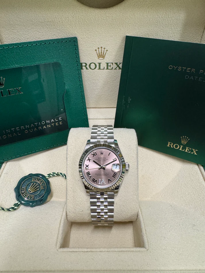 RLX Datejust m278274-0023/0024 Pink 31mm Dial Oyster Watch - LITELUX