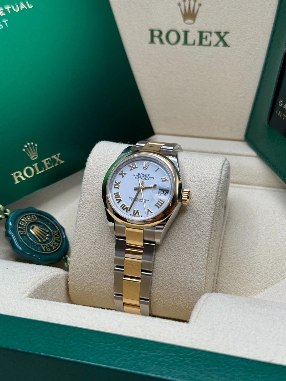 RLX Lady-Datejust 28mm 279163 White Roman Dial Oyster Bracelet - LITELUX