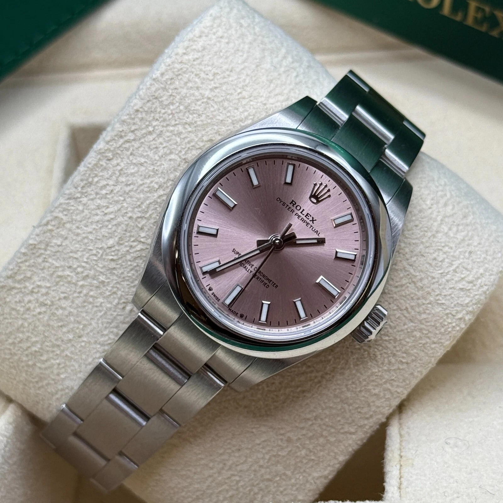 RLX Oyster Perpetual 31mm 277200-0009 Pink Dial Oyster Bracelet Watch - LITELUX