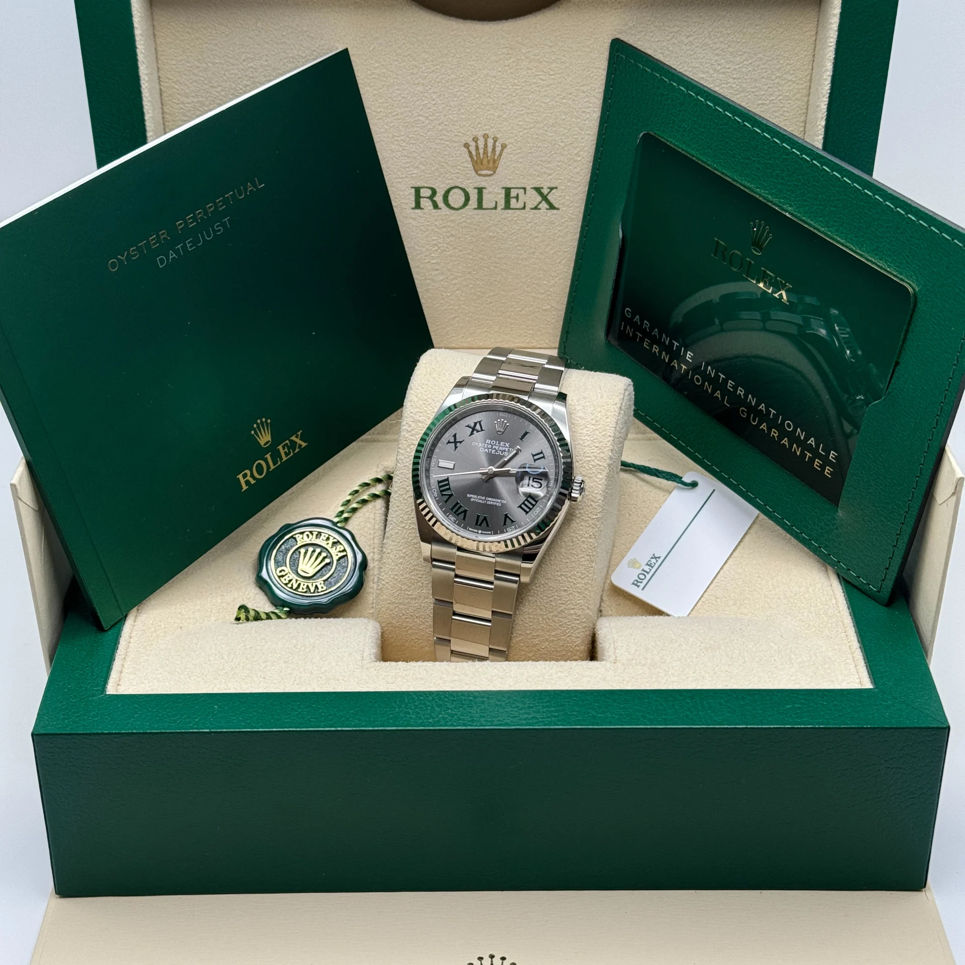 RLX Datejust 36mm 126234 Datejust Slate Roman Dial Jubilee Watch - LITELUX