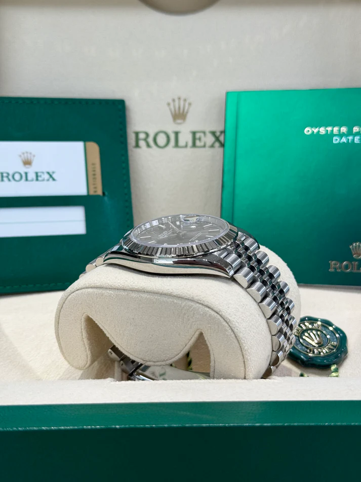 RLX Datejust 41mm 126334 Dark Rhodium Index Jubilee Stainless Steel - LITELUX