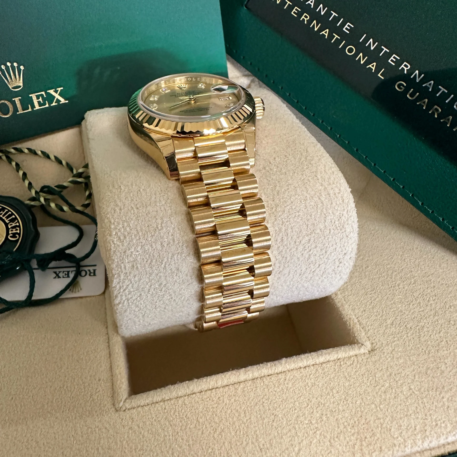 RLX Lady-Datejust 28mm 279178 Champagne Diamonds Dial - LITELUX