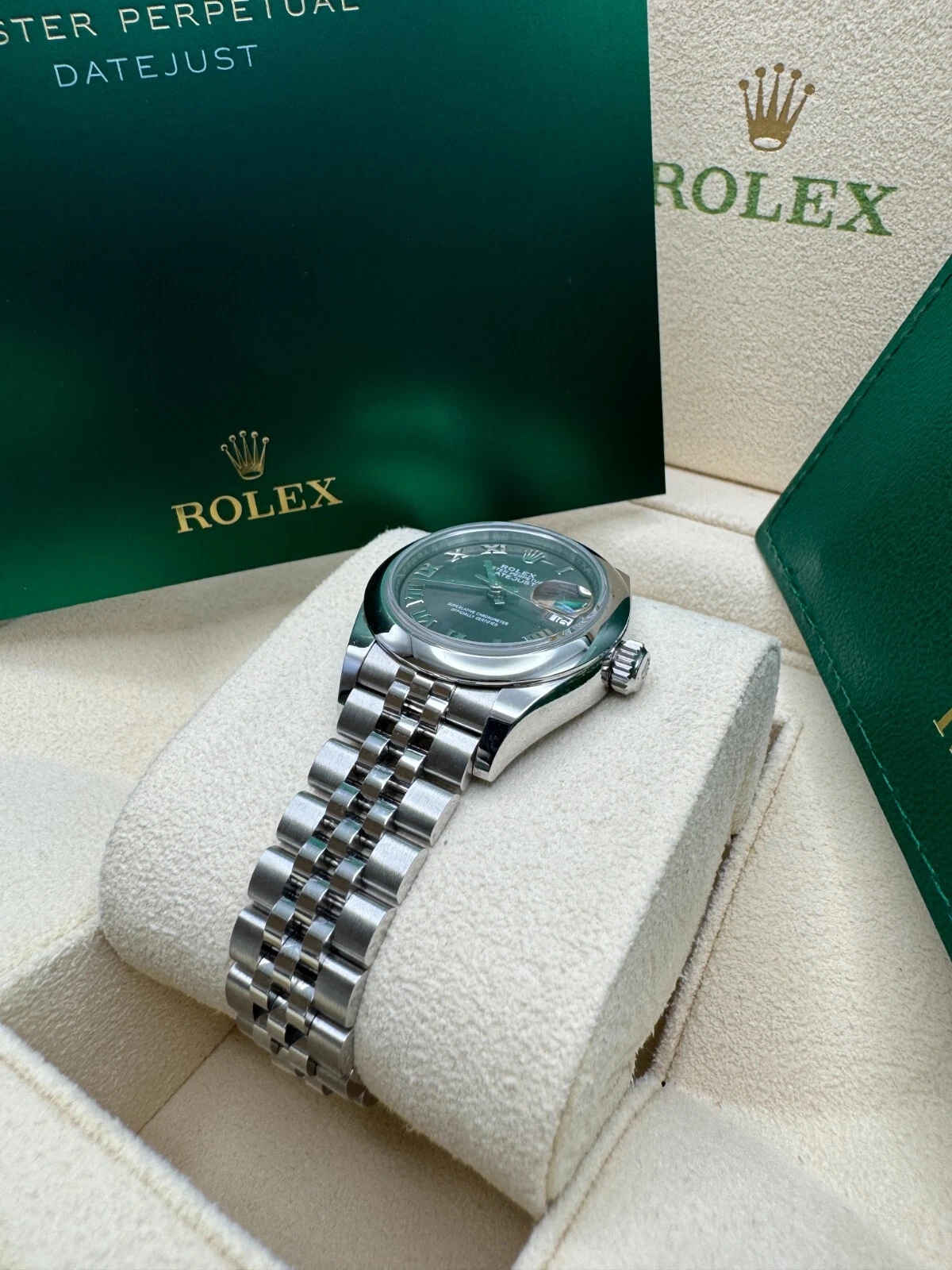 RLX Lady-Datejust 28mm m279160 Oyster Perpetual Dark Grey Dial Oyster Bracelet - LITELUX