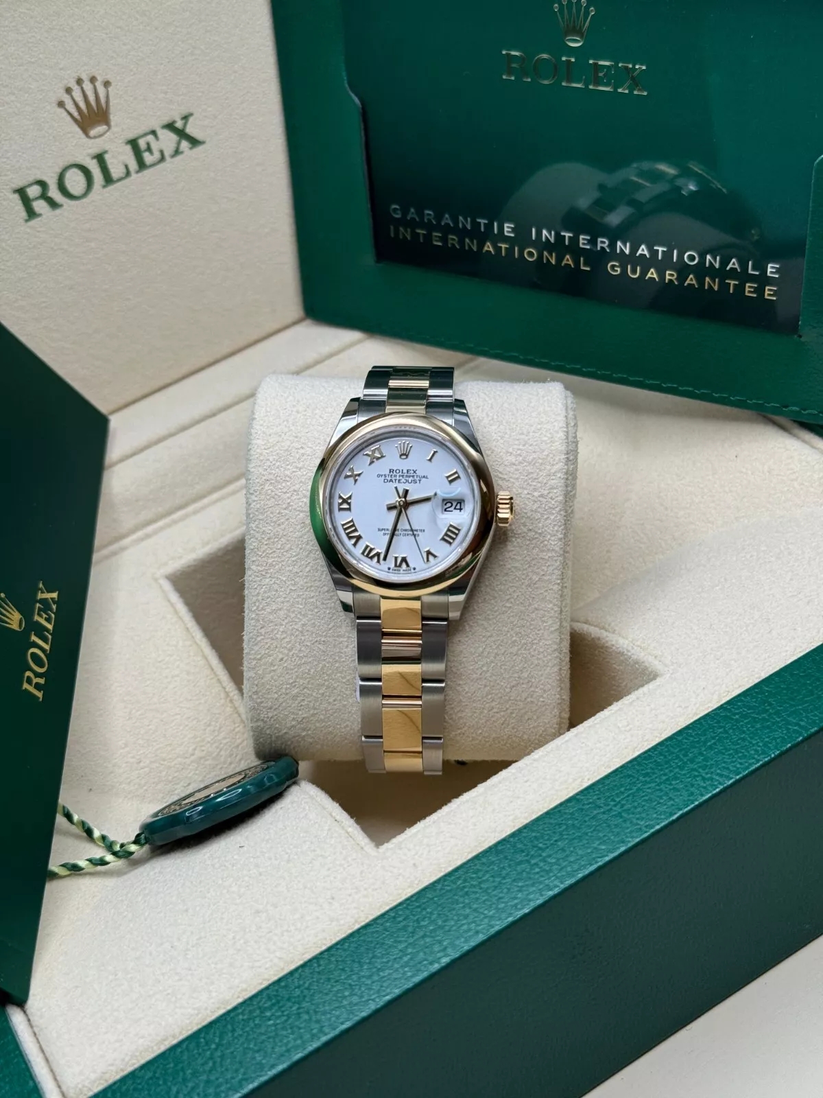 RLX Lady-Datejust 28mm 279163 White Roman Dial Oyster Bracelet - LITELUX