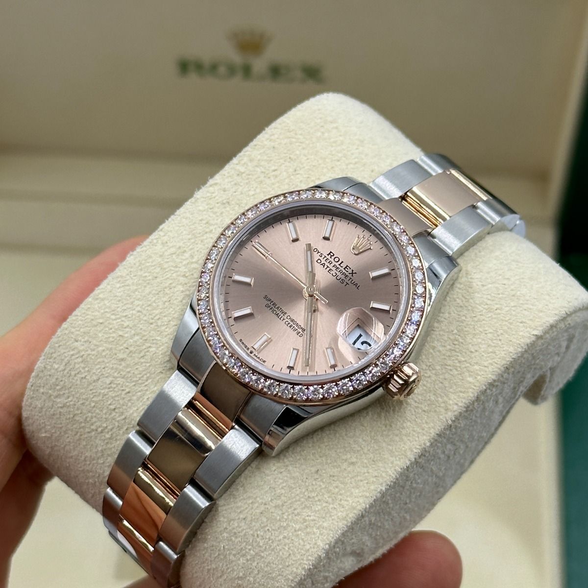 RLX Datejust m278381-0009/0010 Rose Dial Diamond-Set Bezel 31mm - LITELUX