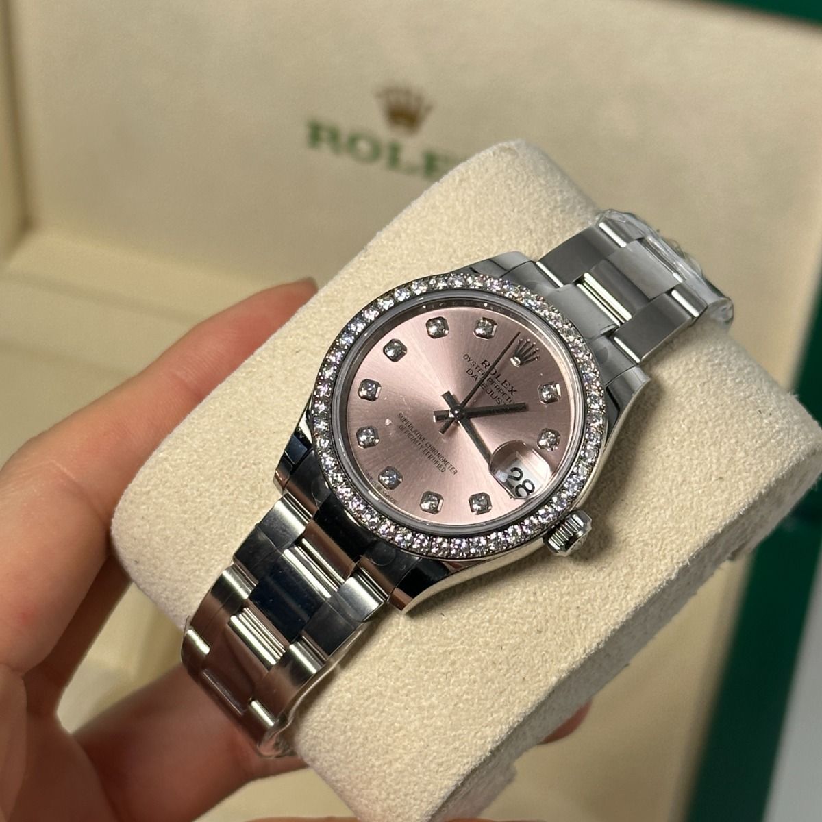 RLX Datejust m278384RBR-0035/0036 Pink 31mm Dial Oyster Watch - LITELUX