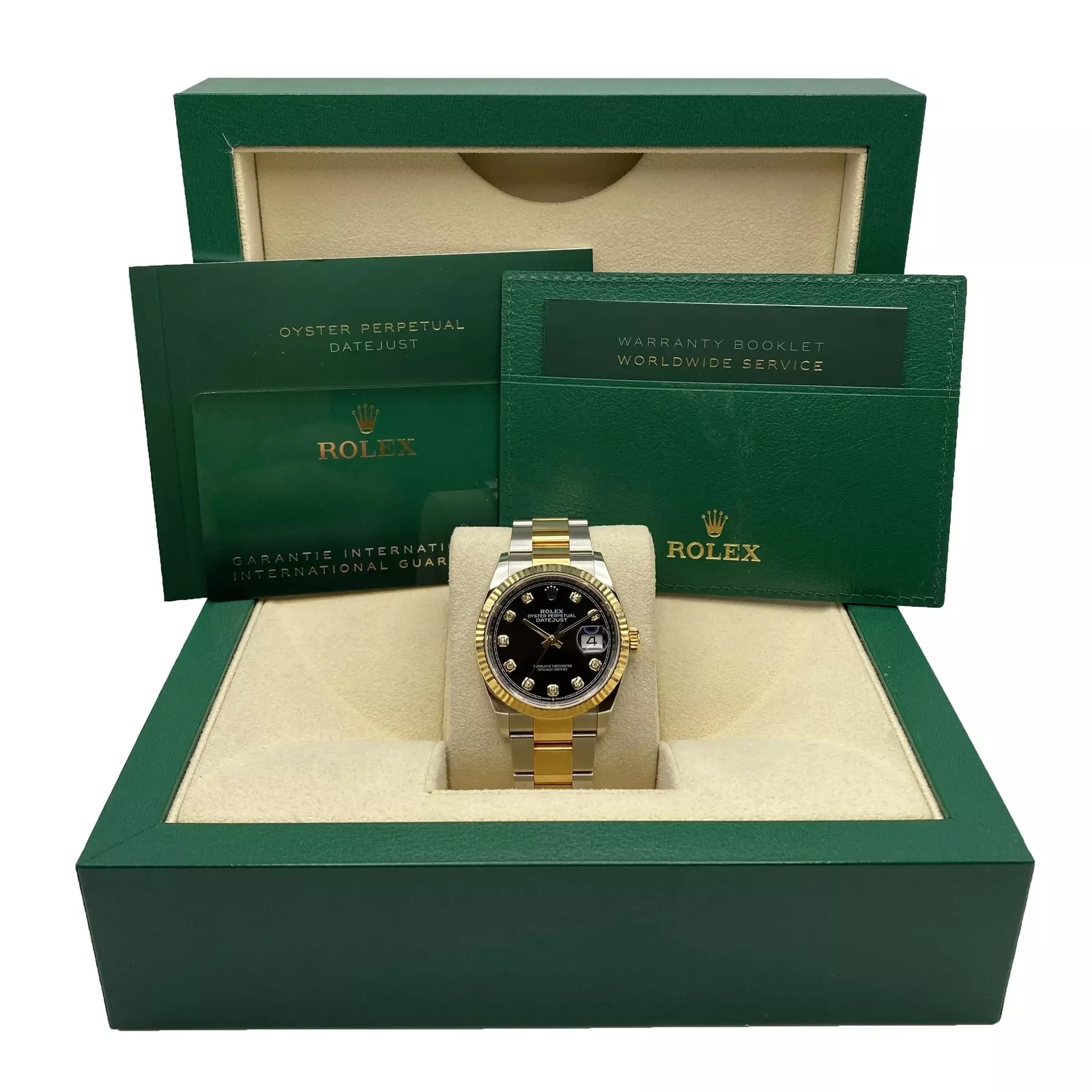 RLX Datejust 36mm 126233 Custom Black Dial Jubilee Bracelet Watch - LITELUX