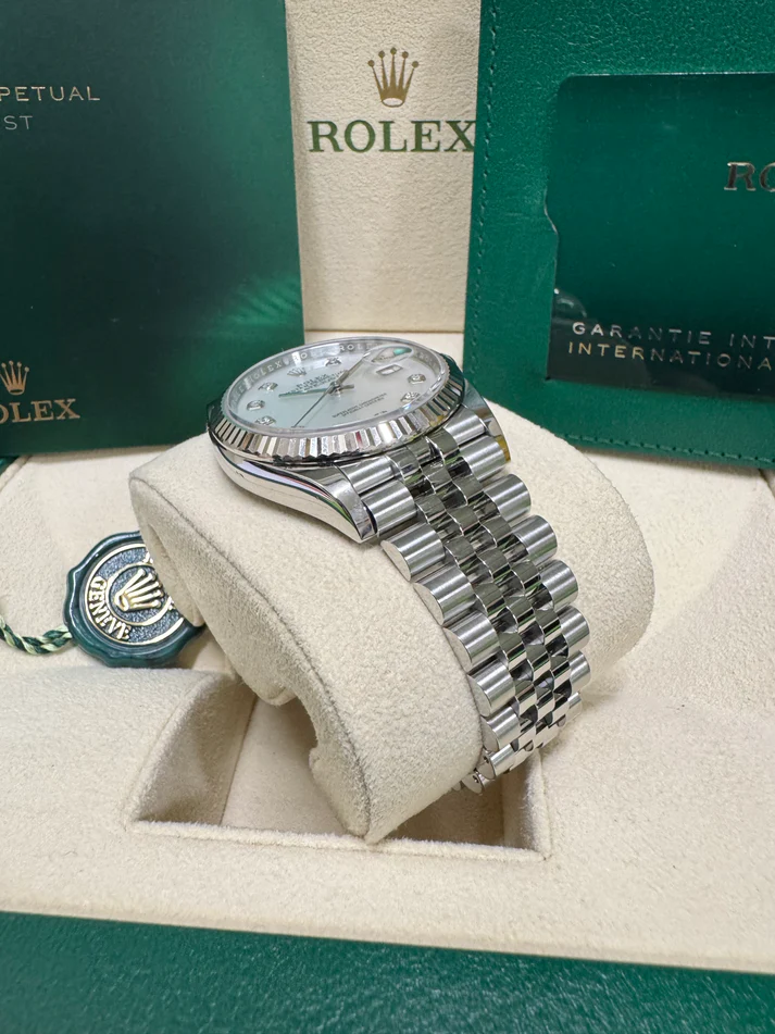RLX Datejust 36mm 126234 Mother of Pearl Diamond Dial Oyster Stainless Steel - LITELUX