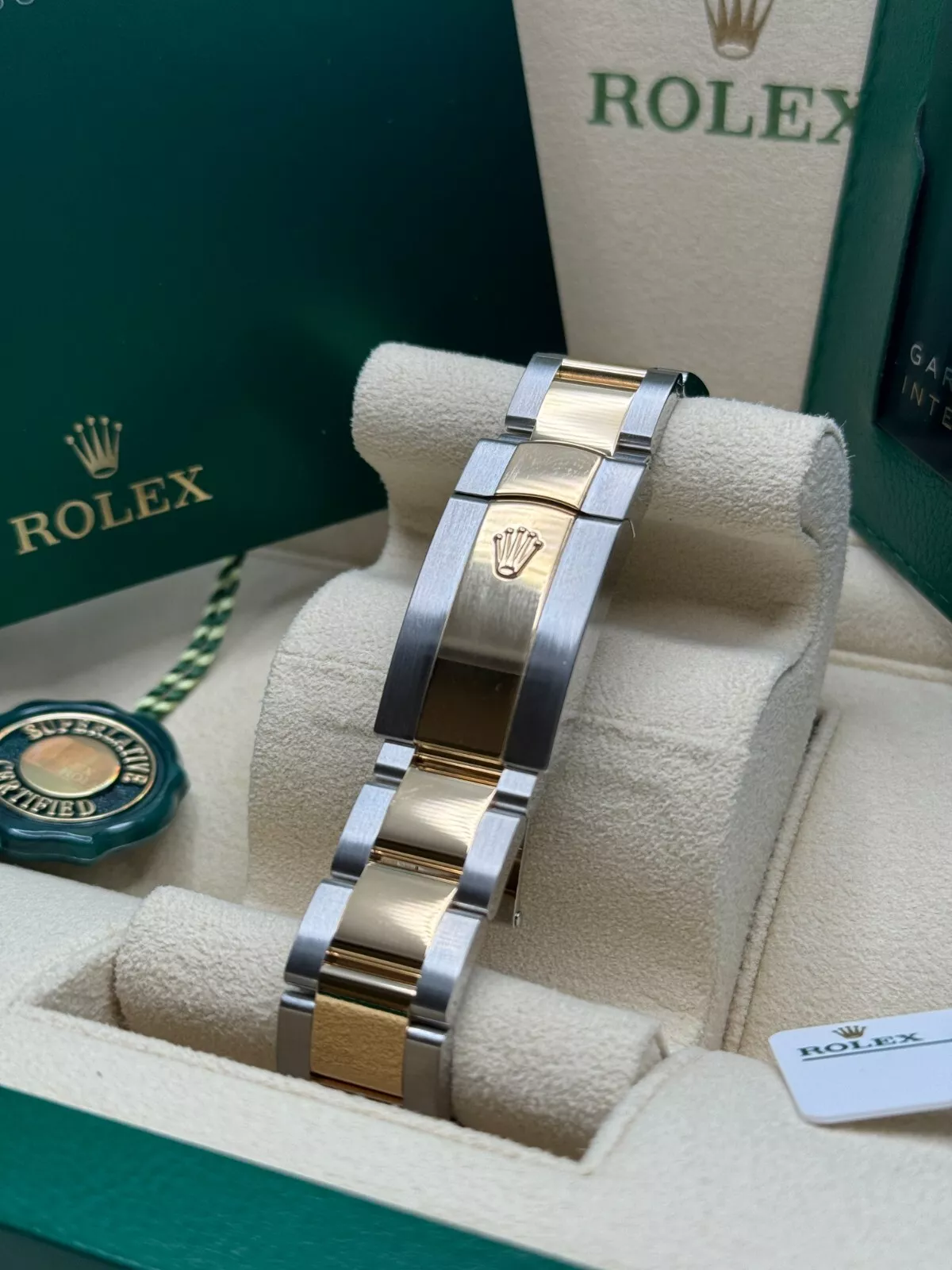 RLX Datejust 41mm 126303 White Index Oyster Steel and Yellow Gold Mens Watch - LITELUX