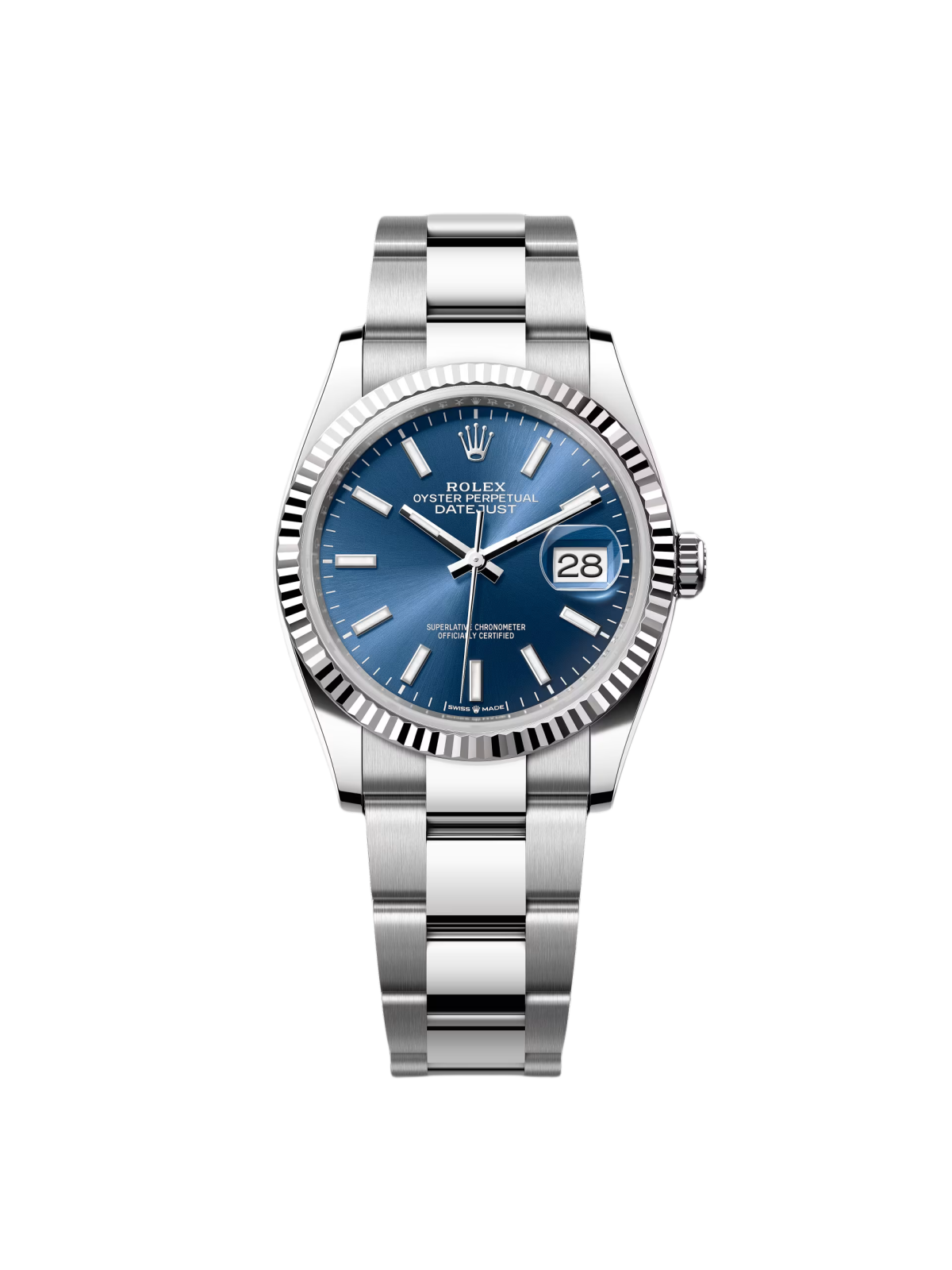 RLX Datejust 36mm 126234 Blue Index Dial 36mm Oyster Stainless Steel - LITELUX