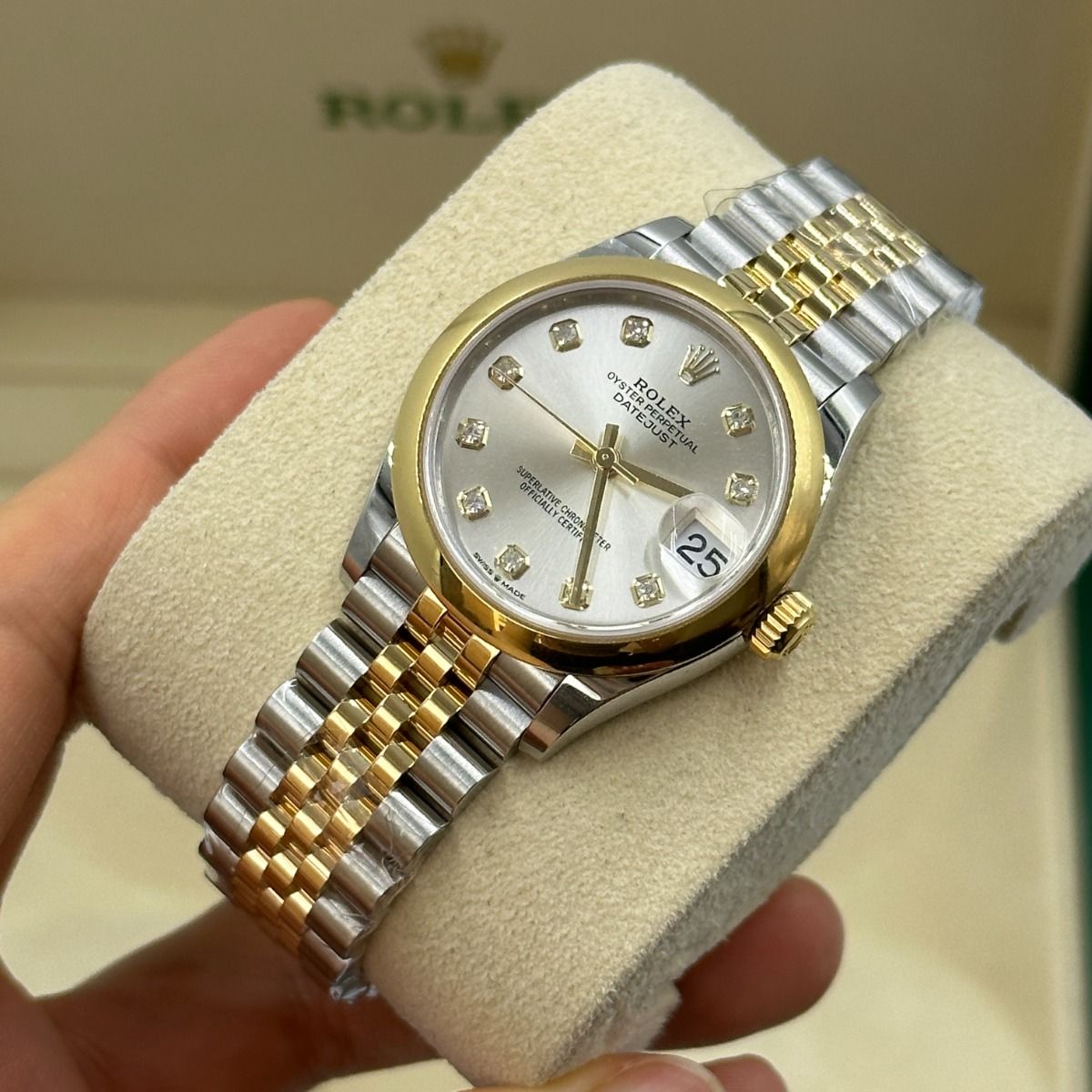 RLX Datejust m278243-0019/0020 31mm Silver Dial Yellow Rolesor Oyster Watch - LITELUX